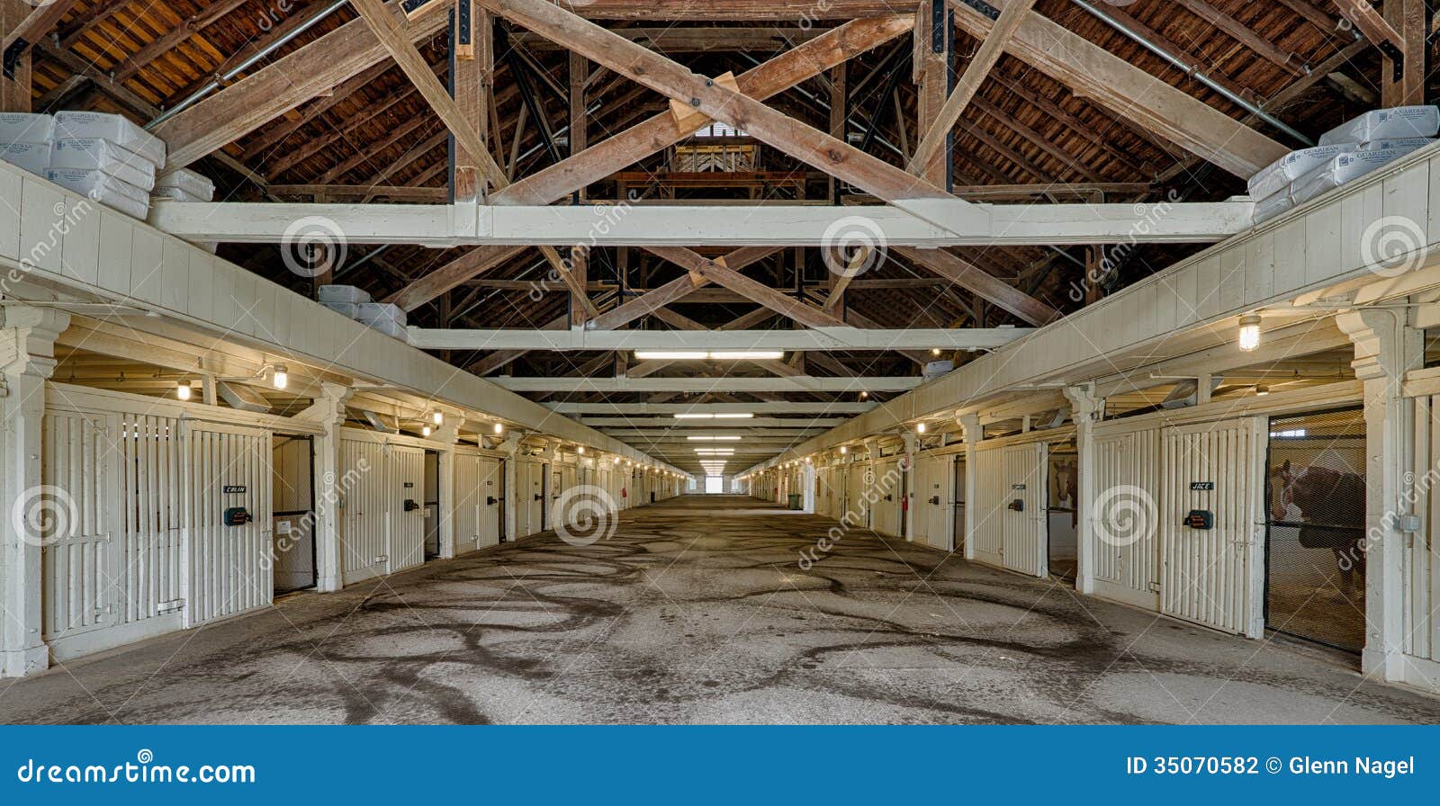 The Big Barn stock photo. Image of flag, large, historic 