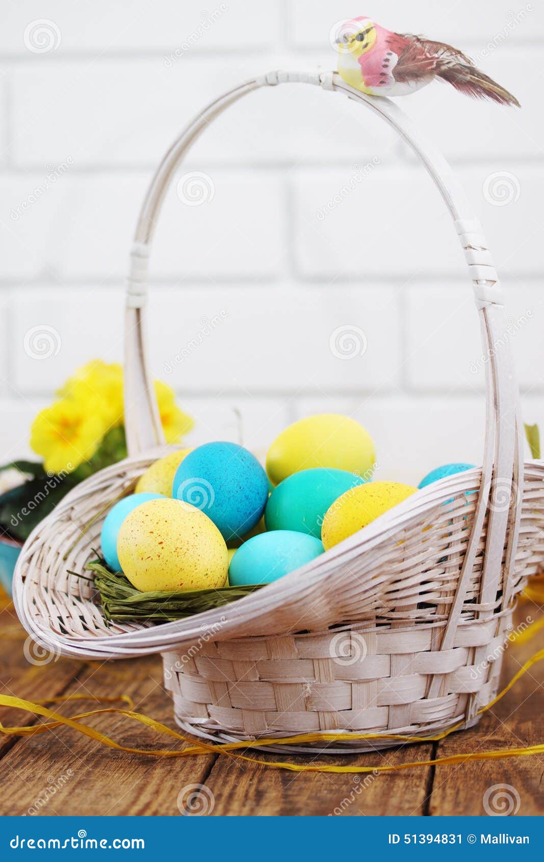 Big basket with eggs stock image. Image of basket, close 51394831