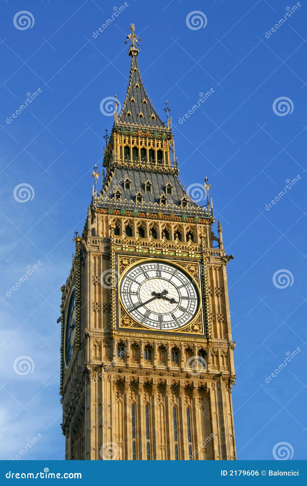 Big Ben clock stock photo. Image of gold, antic, england 2179606