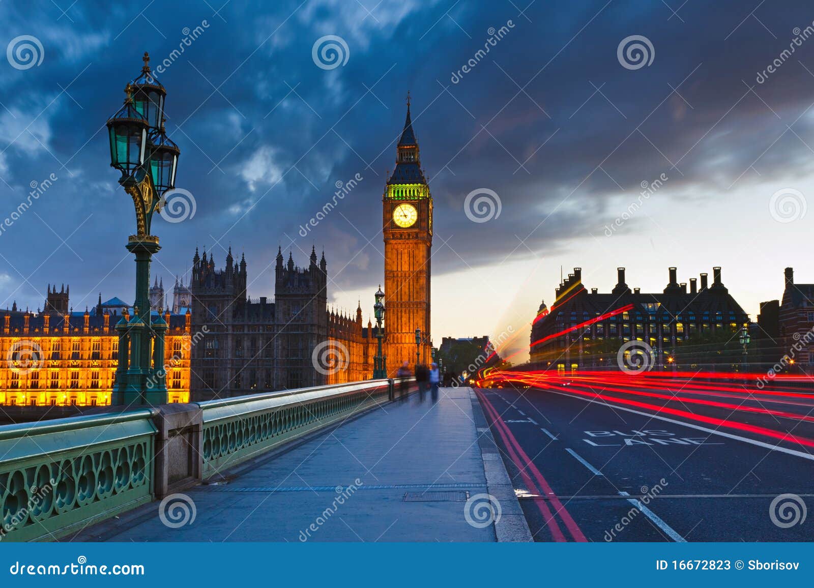 Big Ben at night stock image. Image of monument, blue - 16672823