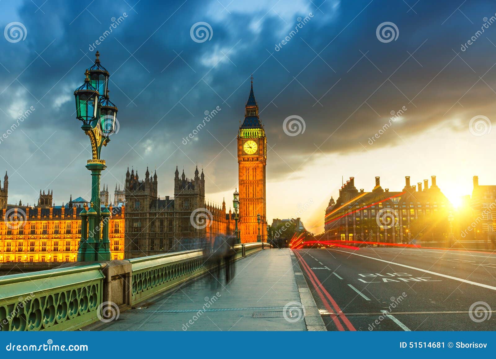 Big Ben No Por Do Sol, Londres Imagem de Stock - Imagem de cultura
