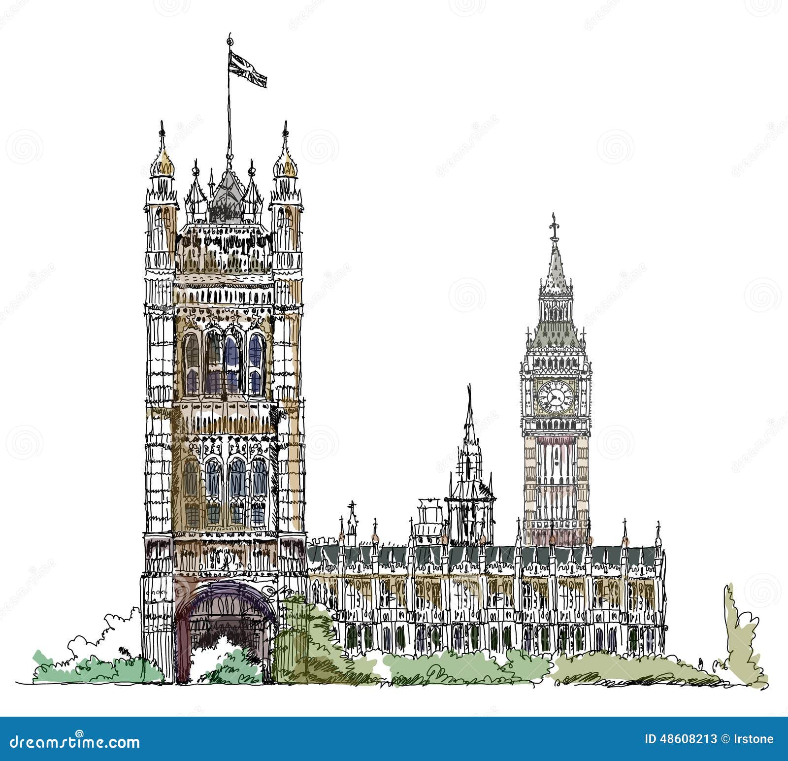 Houses of Parliament illustration London  Architecture Houses of  parliament london Houses of parliament
