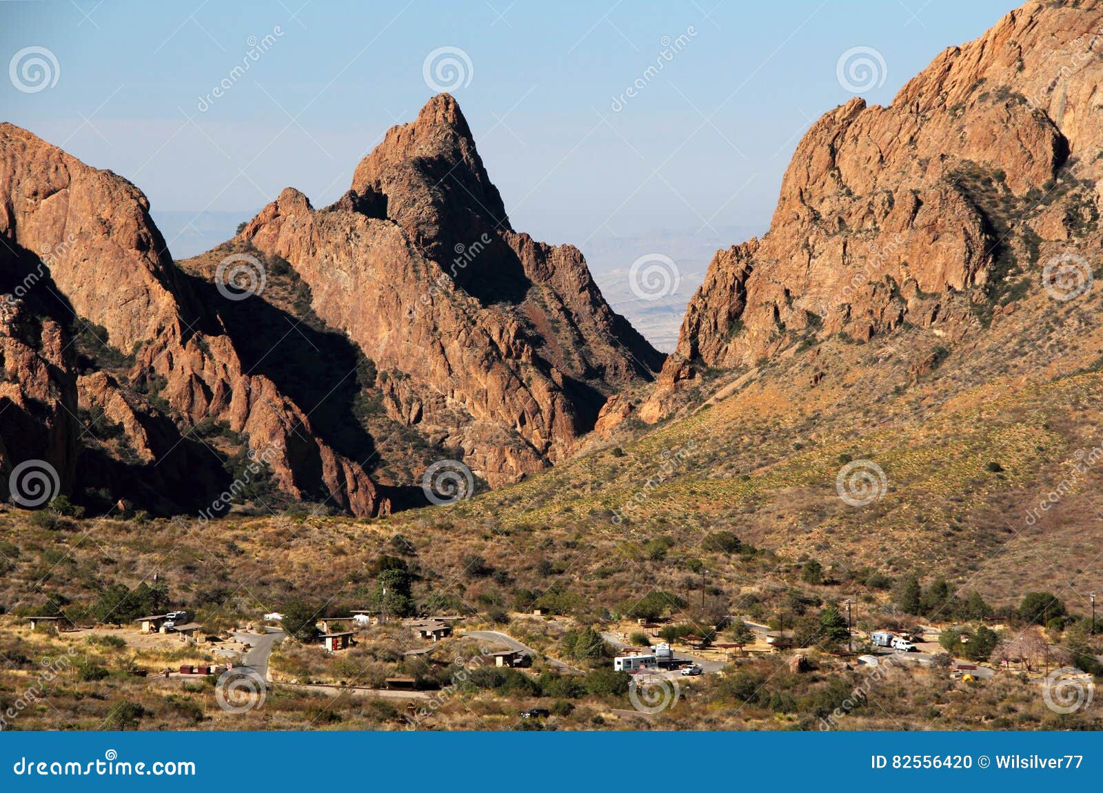 Big Bend Camping stock photo. Image of mountains, window 82556420