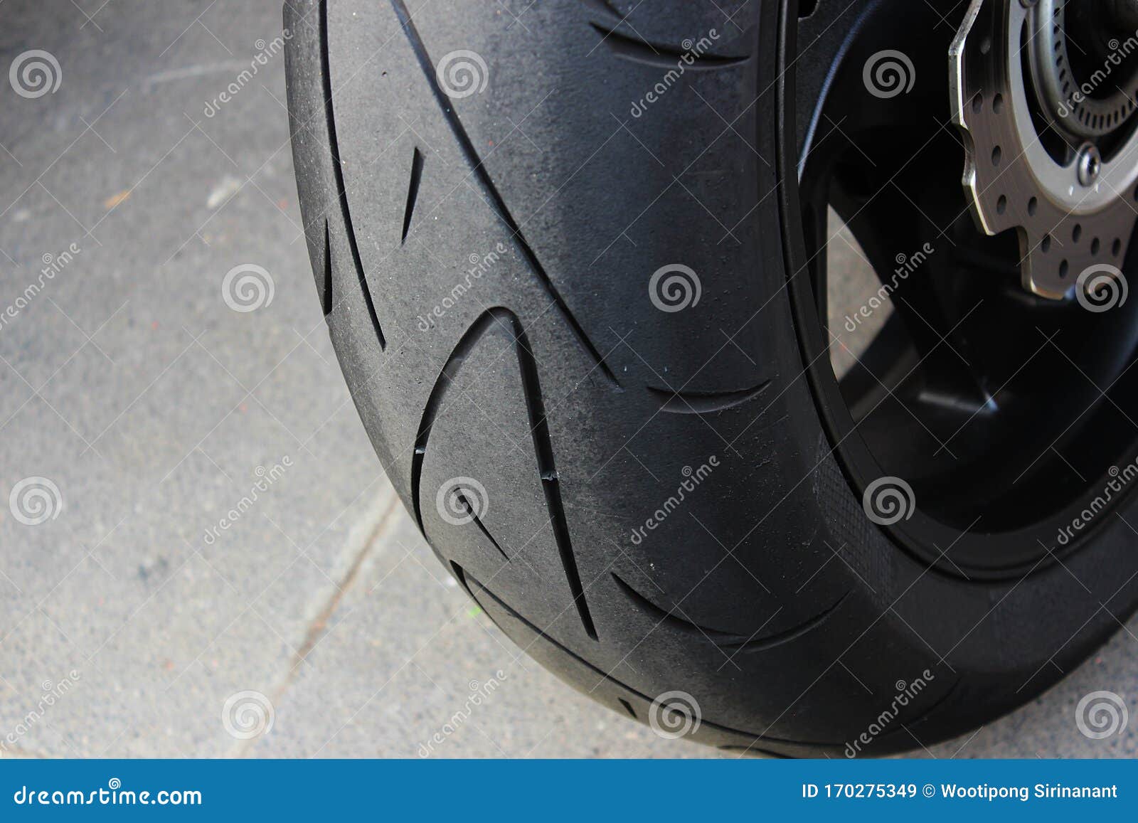 Big bike back tire stock image. Image of parts, metallic 170275349