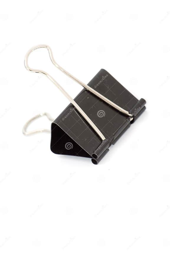 Big black paper clip stock image. Image of assorted, clip 4346885