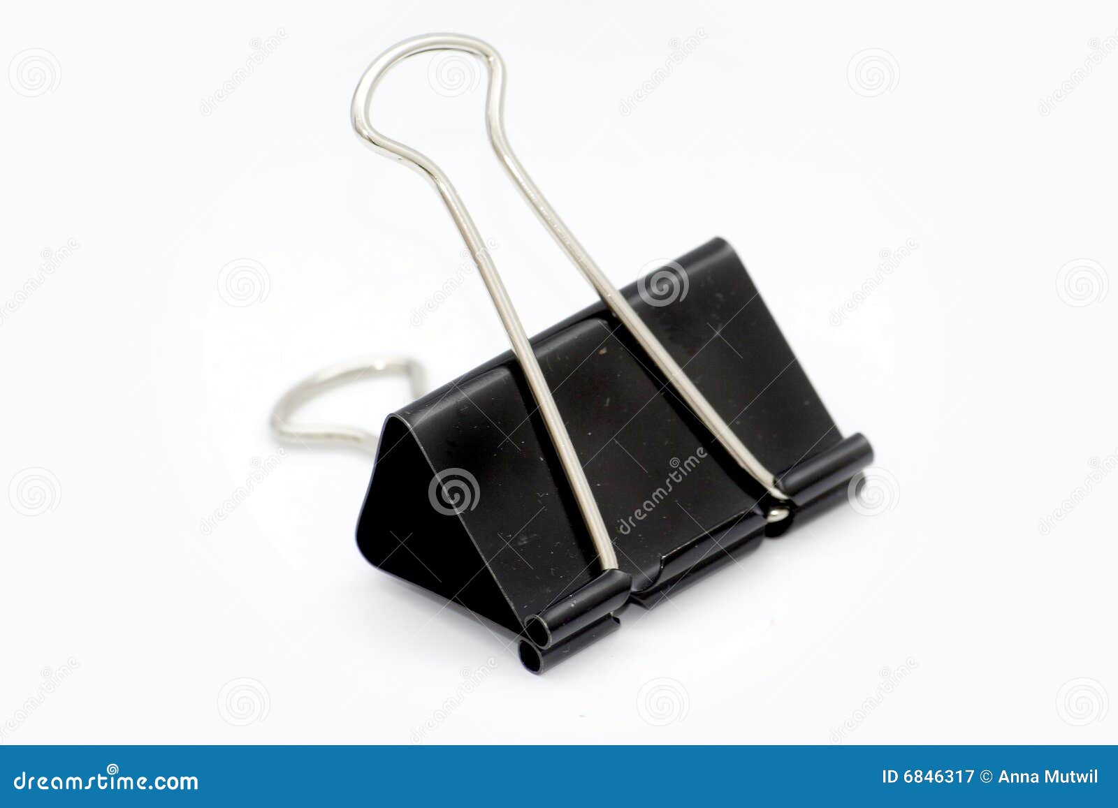 Big black paper clip stock image. Image of spill, metal 6846317