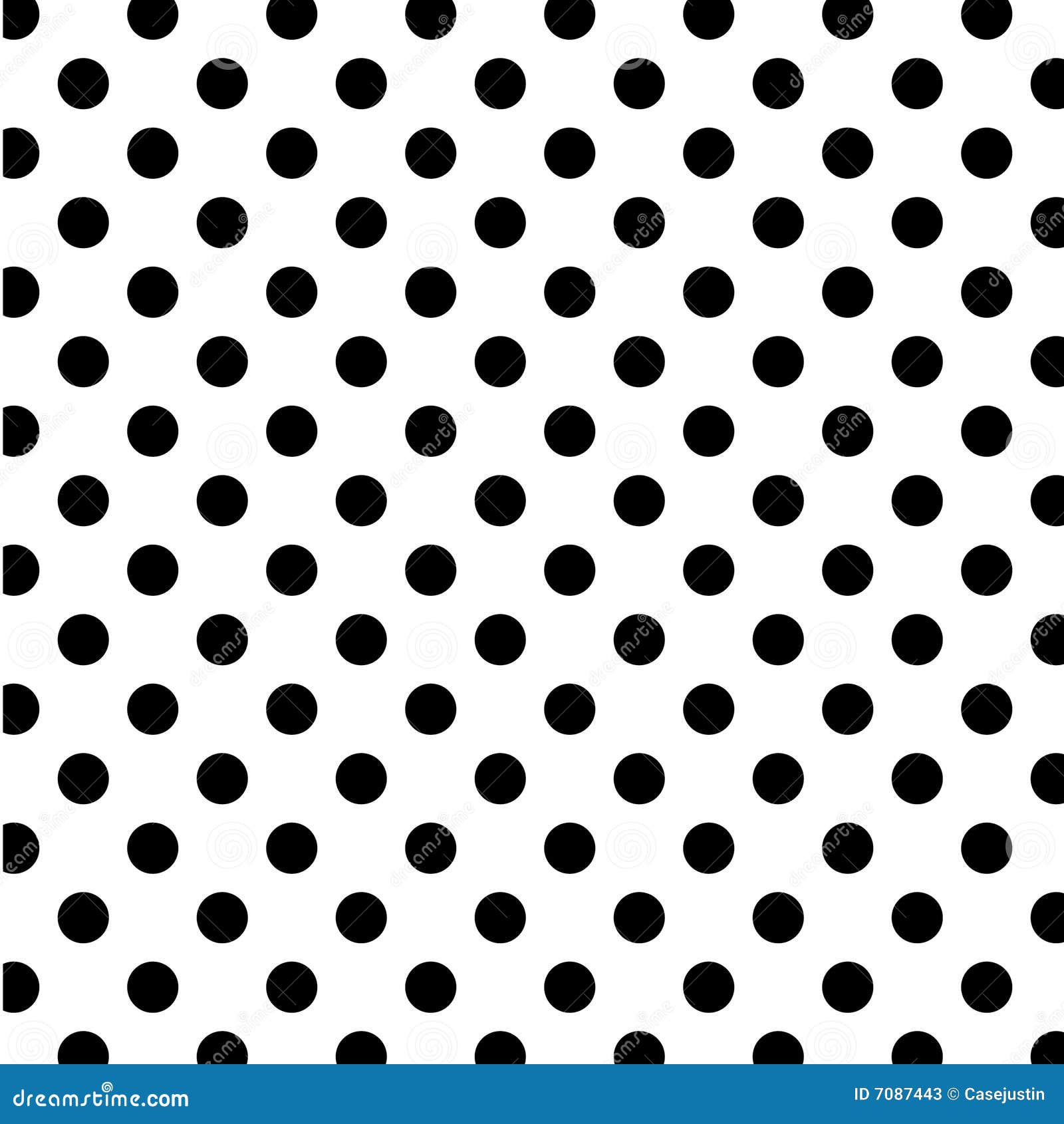 big black polka dots on white, seamless background