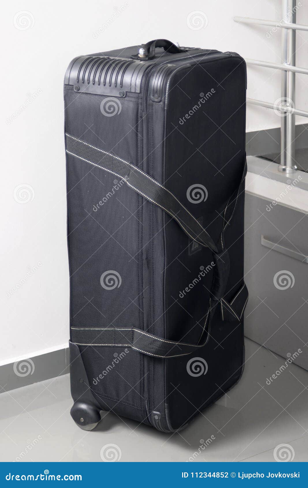 Big Black Travel Bag Clipping Path and Wheels Stock - Image of human, 112344852
