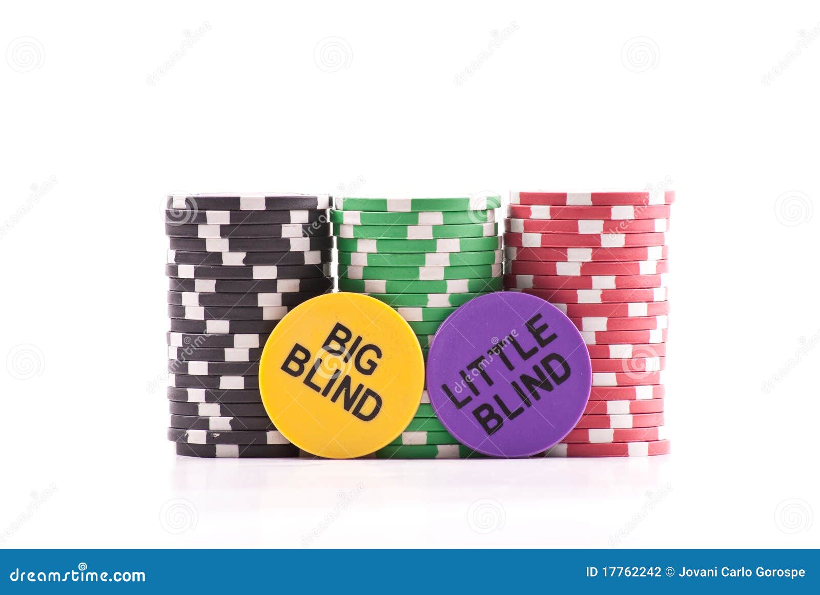Big Blind, Little Blind stock photo. Image of money, chips - 17762242