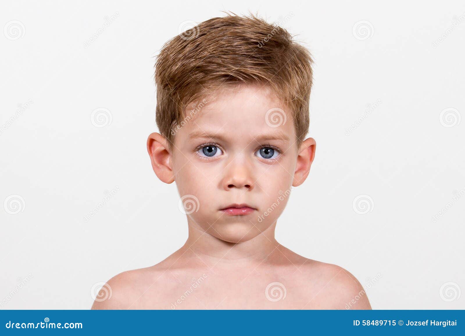 Big blue eyes kid stock image. Image of white, blue, eyes 58489715