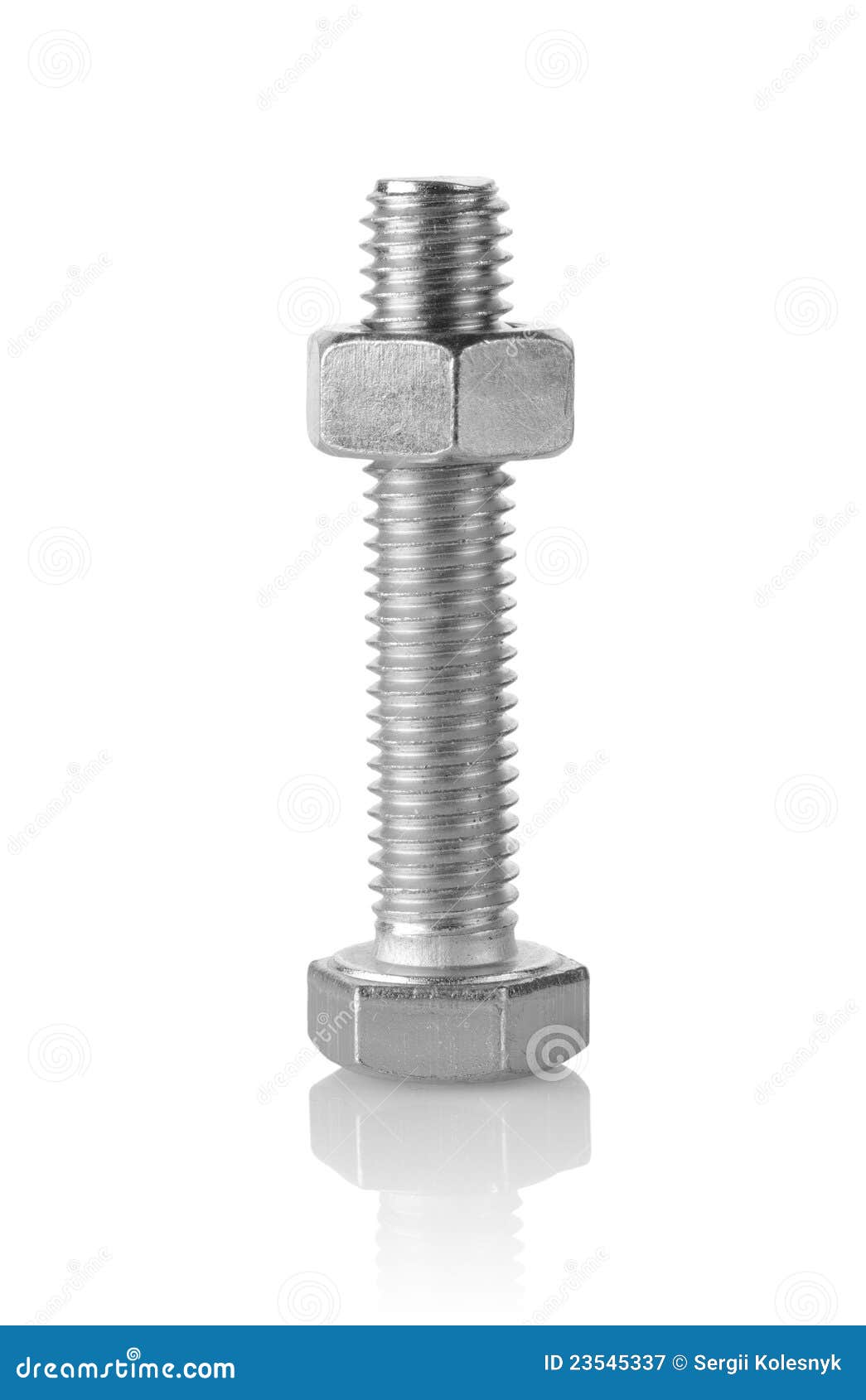 Big bolt and nut stock image. Image of strength, large - 23545337