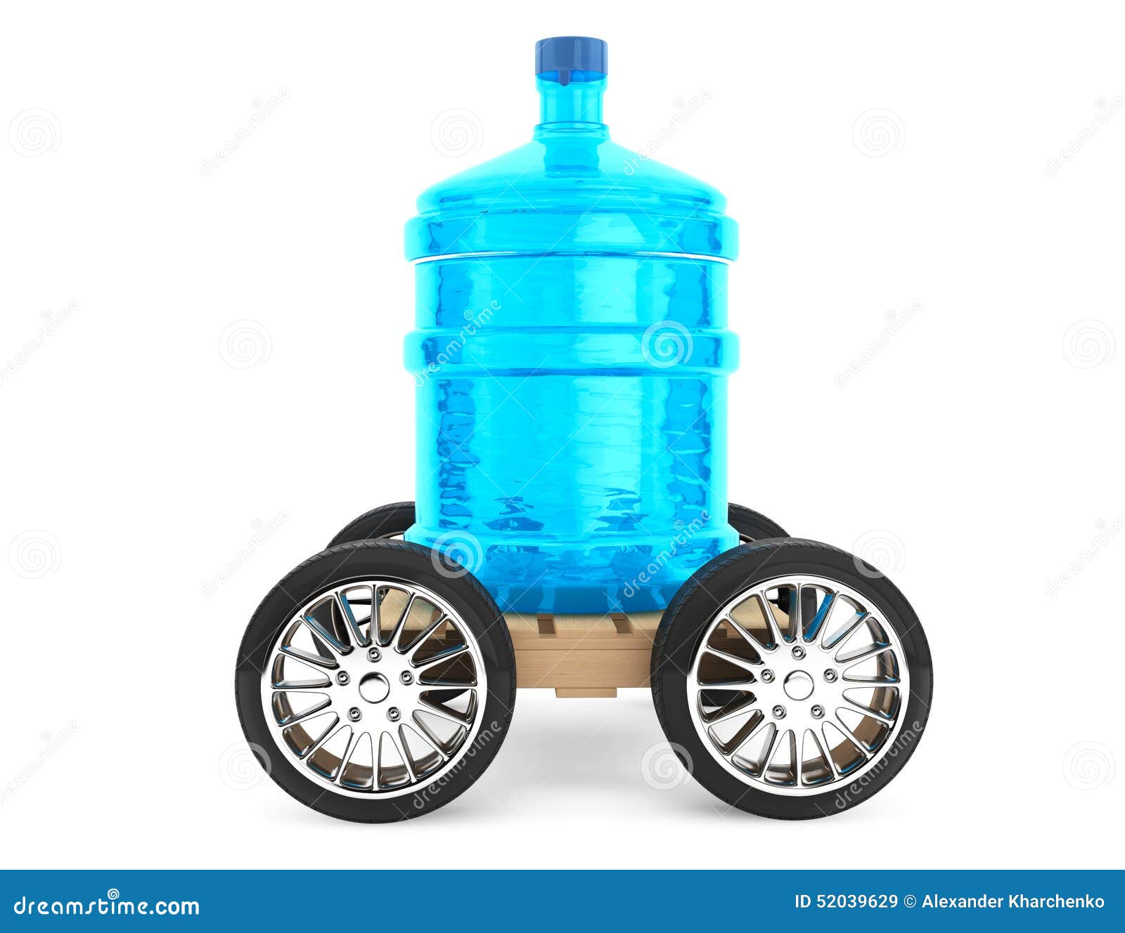 Big Bottle of Drinking Water with Wheels Stock Image Image of clean