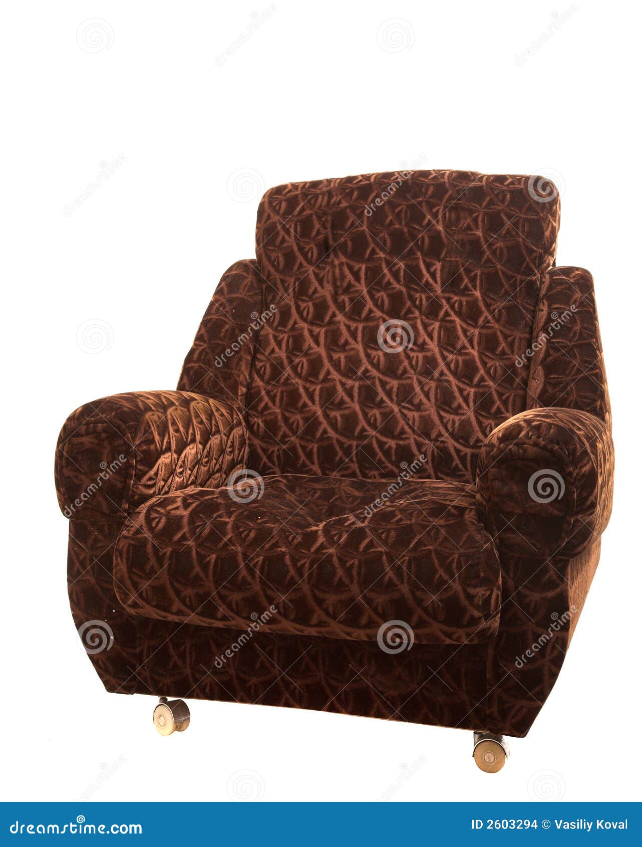 Big brown armchair stock photo. Image of decoration, interior 2603294