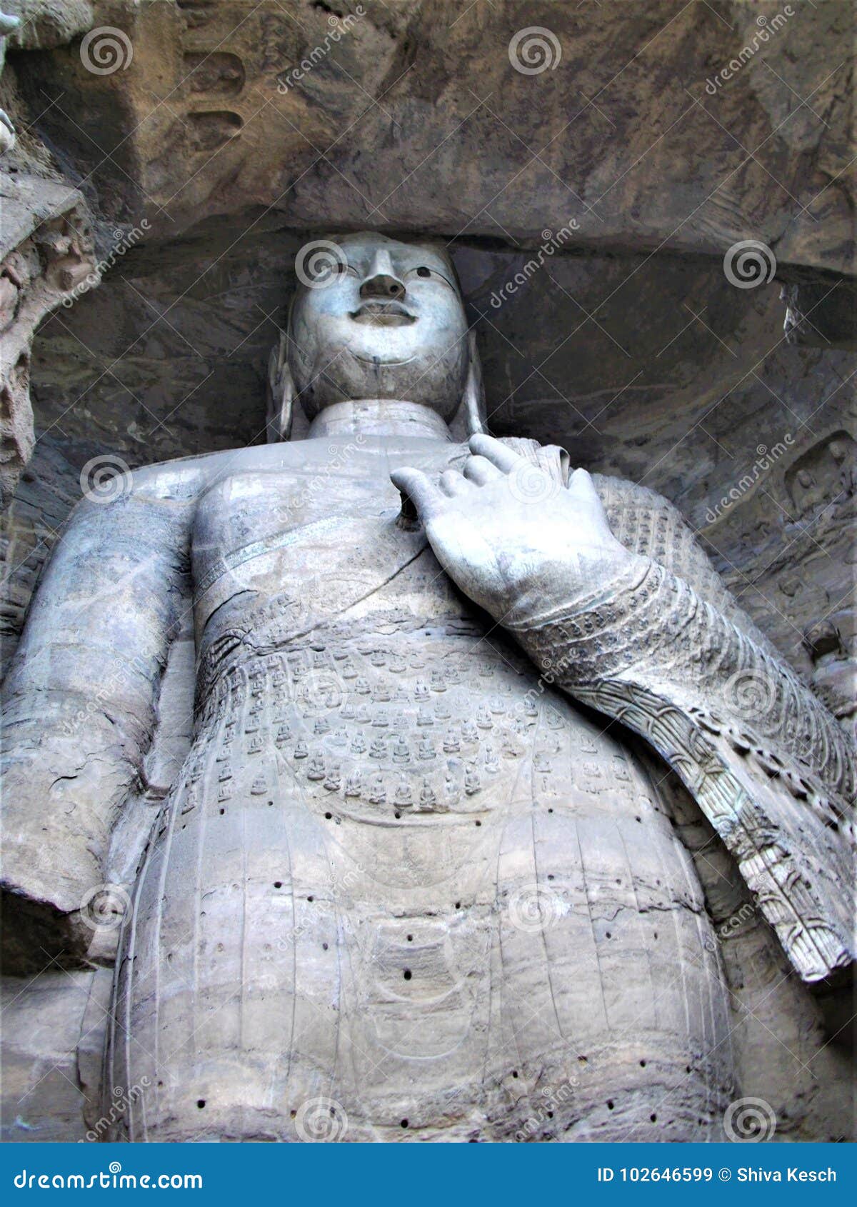 Big Buddha in China stock image. Image of caves, buddha 102646599