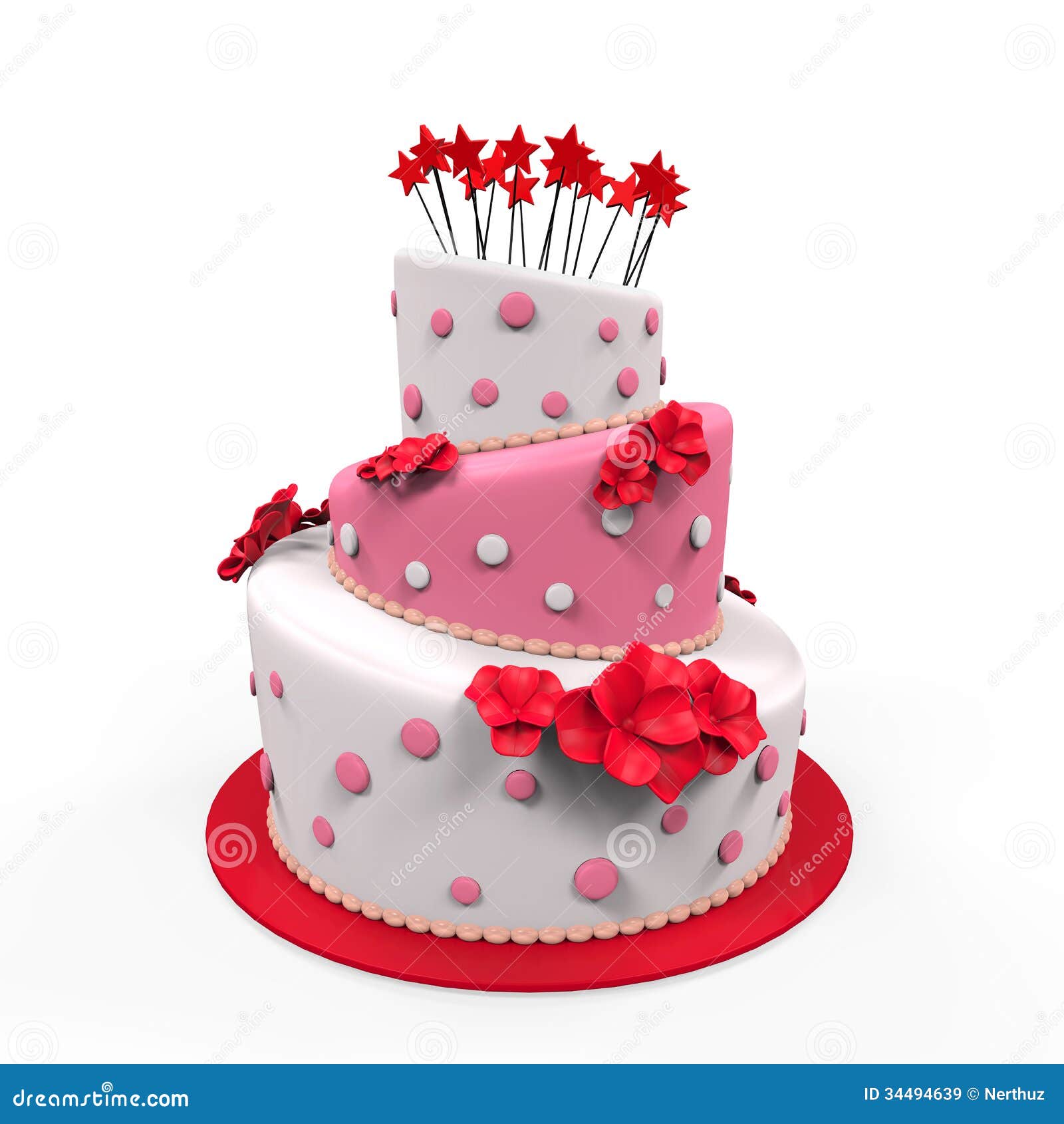 Big Cake stock illustration. Illustration of greeting - 34494639