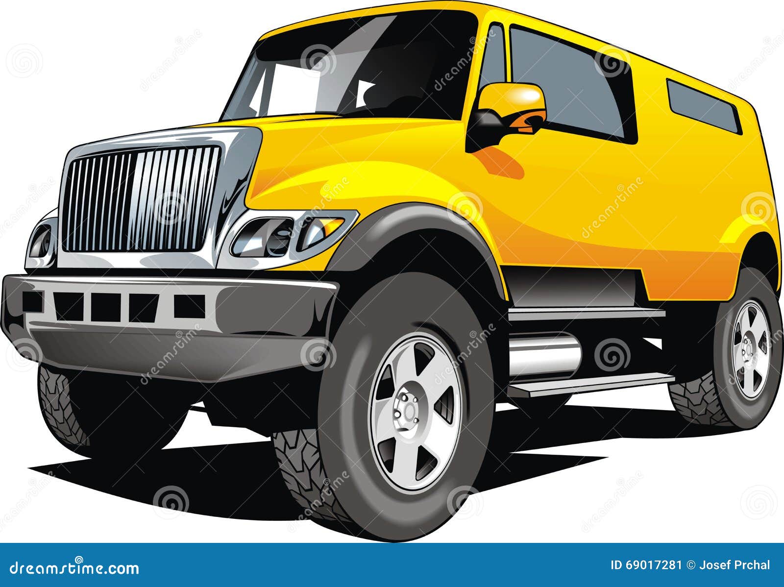 Big 4x4 car design stock vector. Illustration of clip 69017281