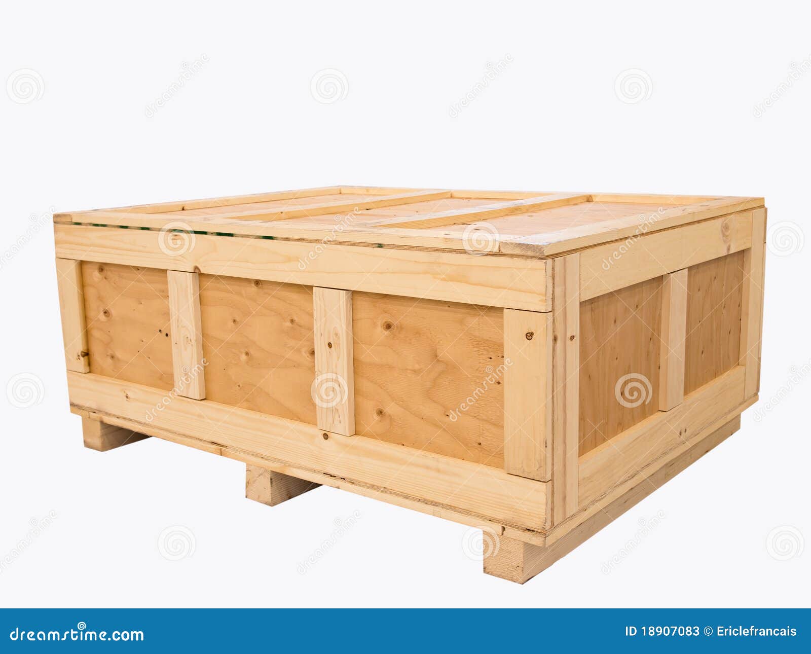 big cargo wooden crate