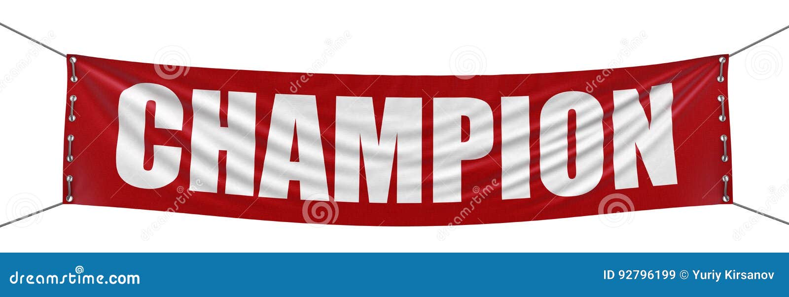 Big Champion Banner stock illustration. Illustration of communication