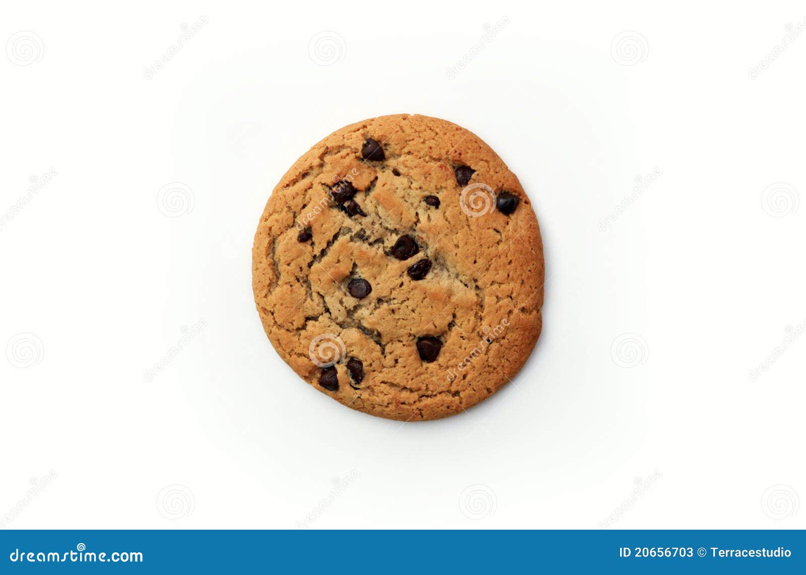 Big Chocolate Chip Cookie stock image. Image of dessert 20656703