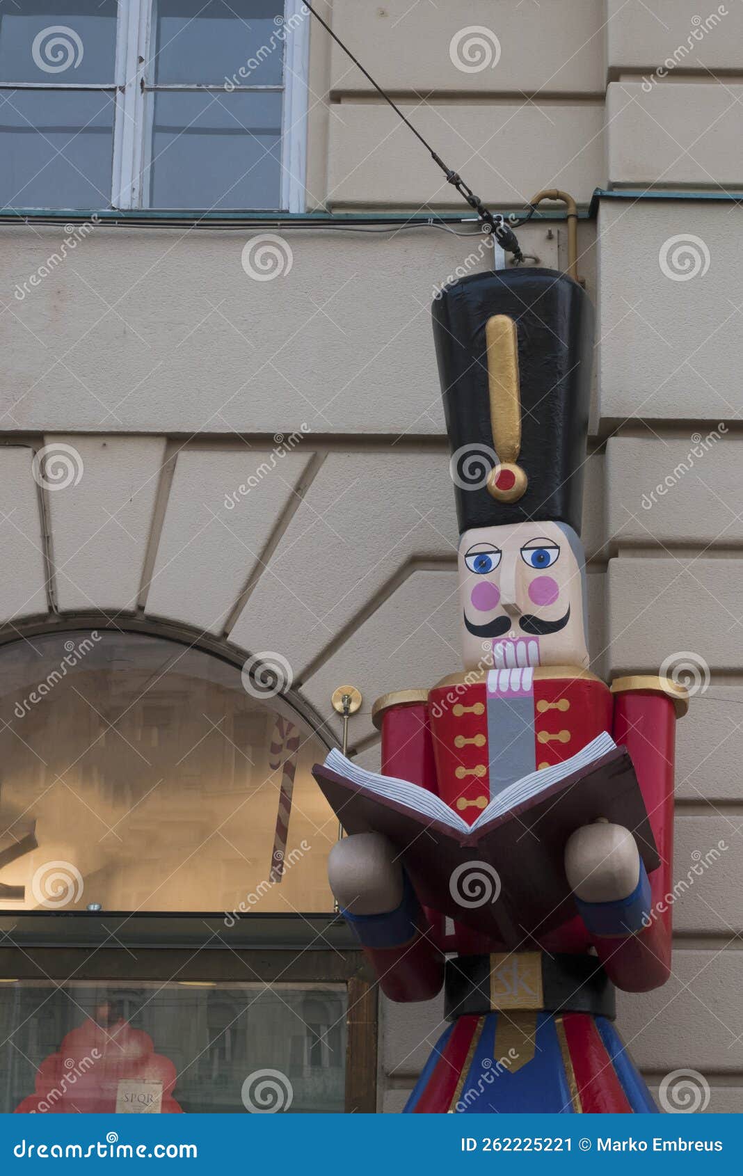 Big christmas nutcracker stock image. Image of happy 262225221
