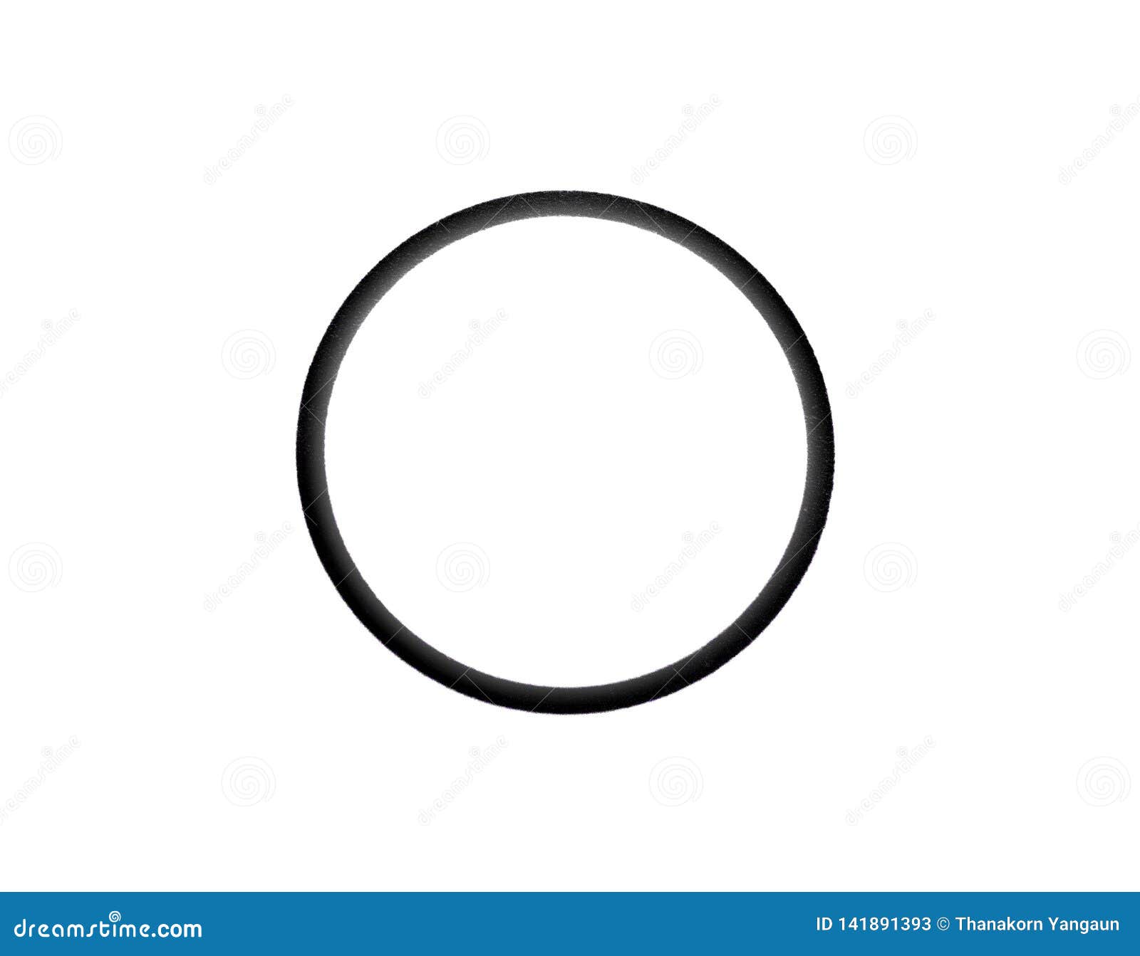 Big Circle on White Background. Stock Image - Image of used, black:  141891393