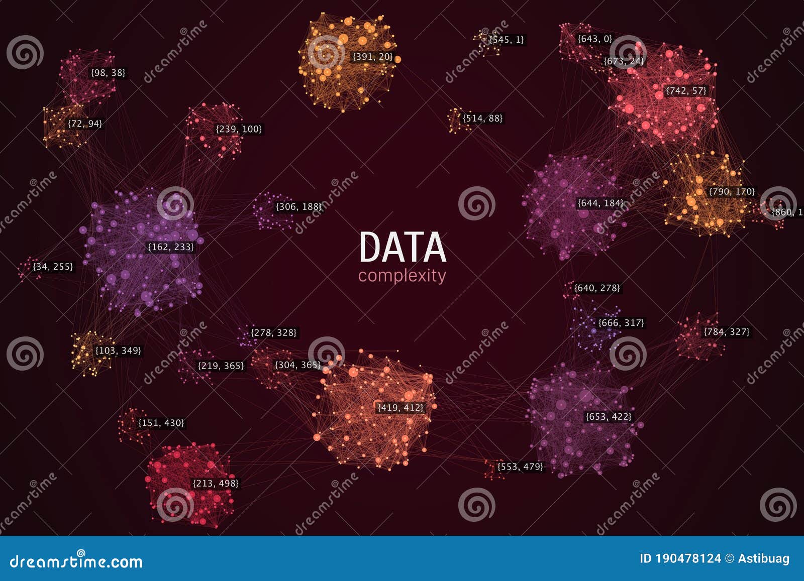 Дата хай. Visual representation. Data Analitic abstract image.