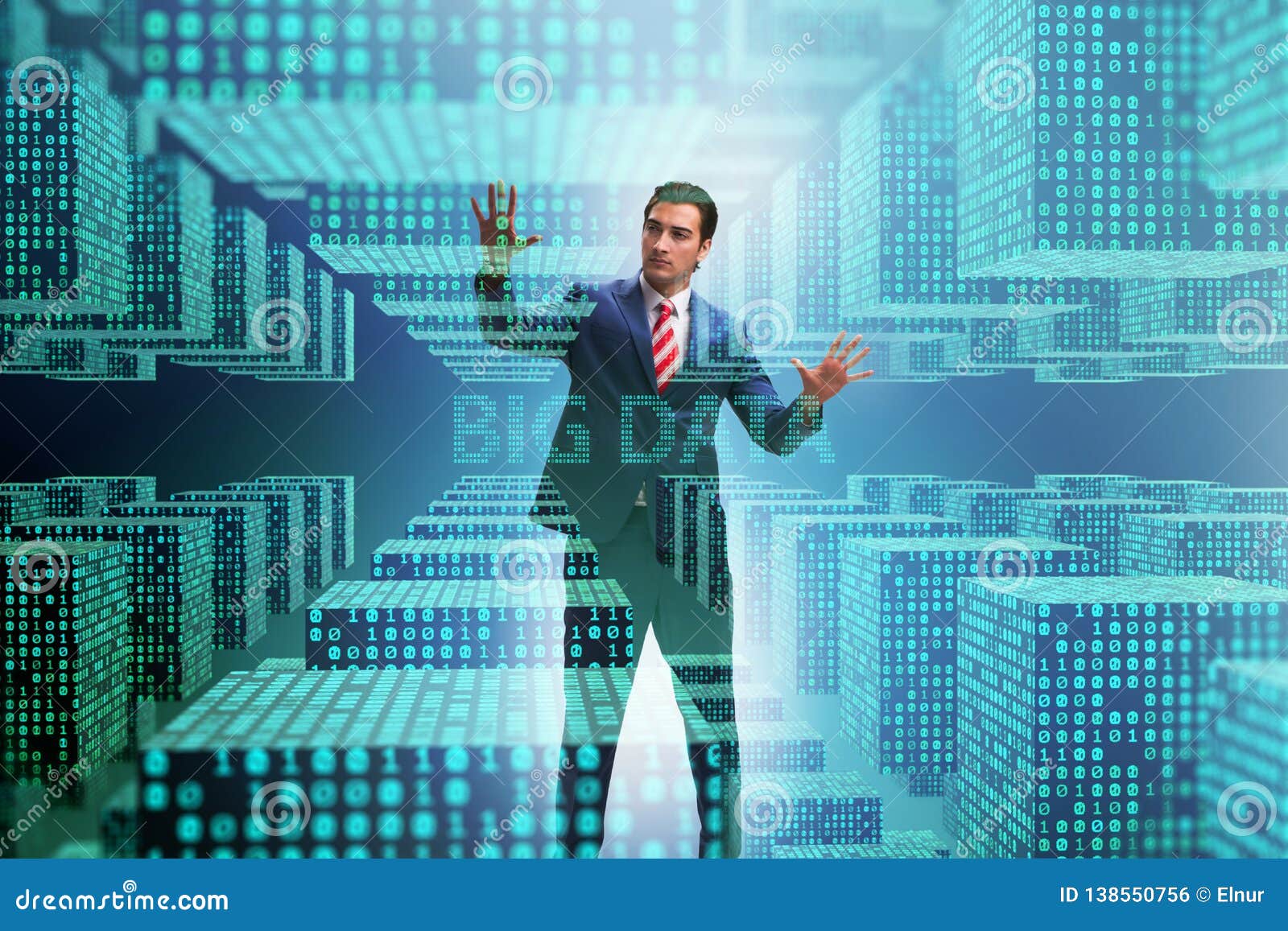 The Big Data Concept With Data Mining Analyst Stock
