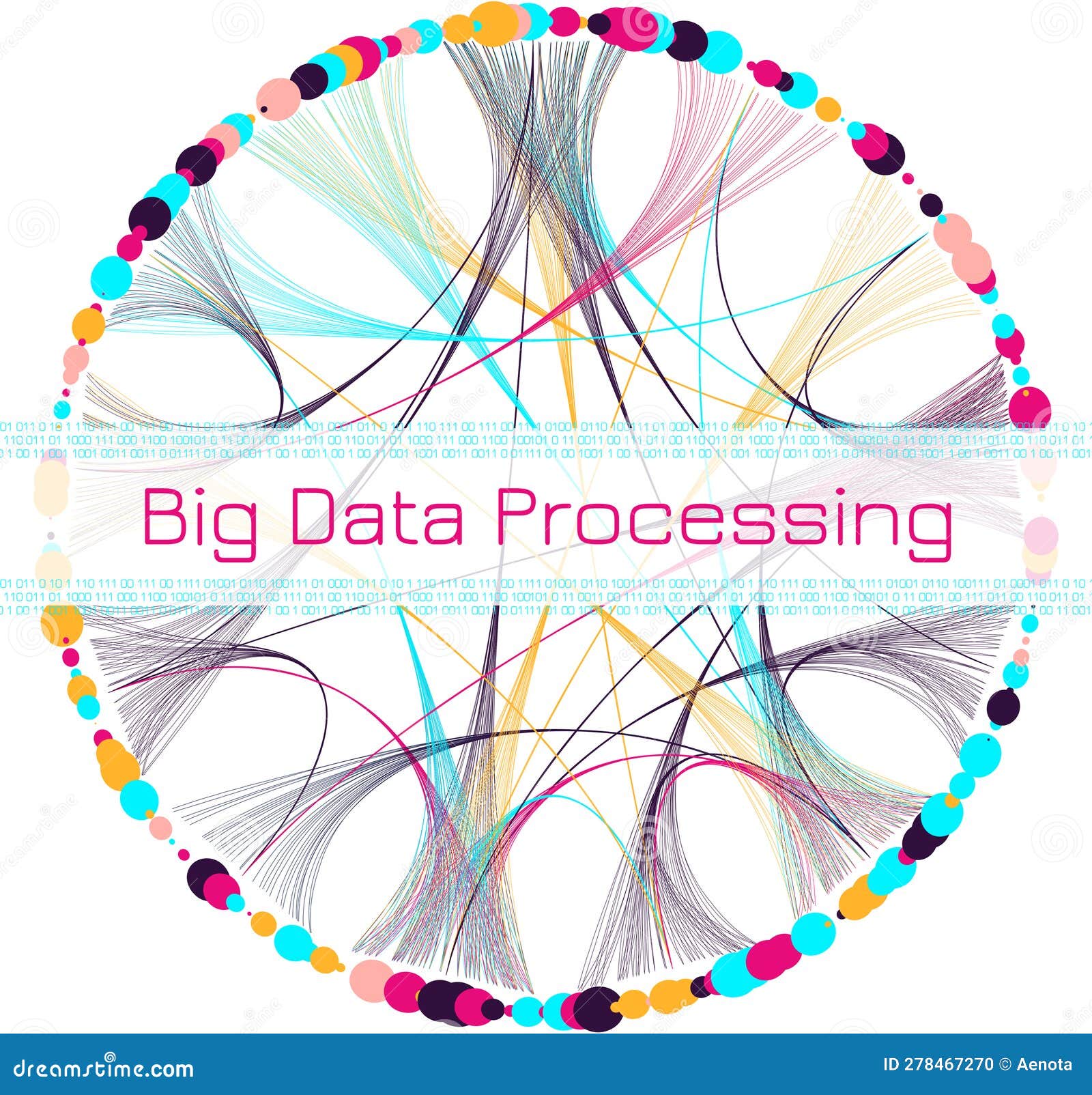 Big Data Processing Visualization - Big Data Architecture Vector ...