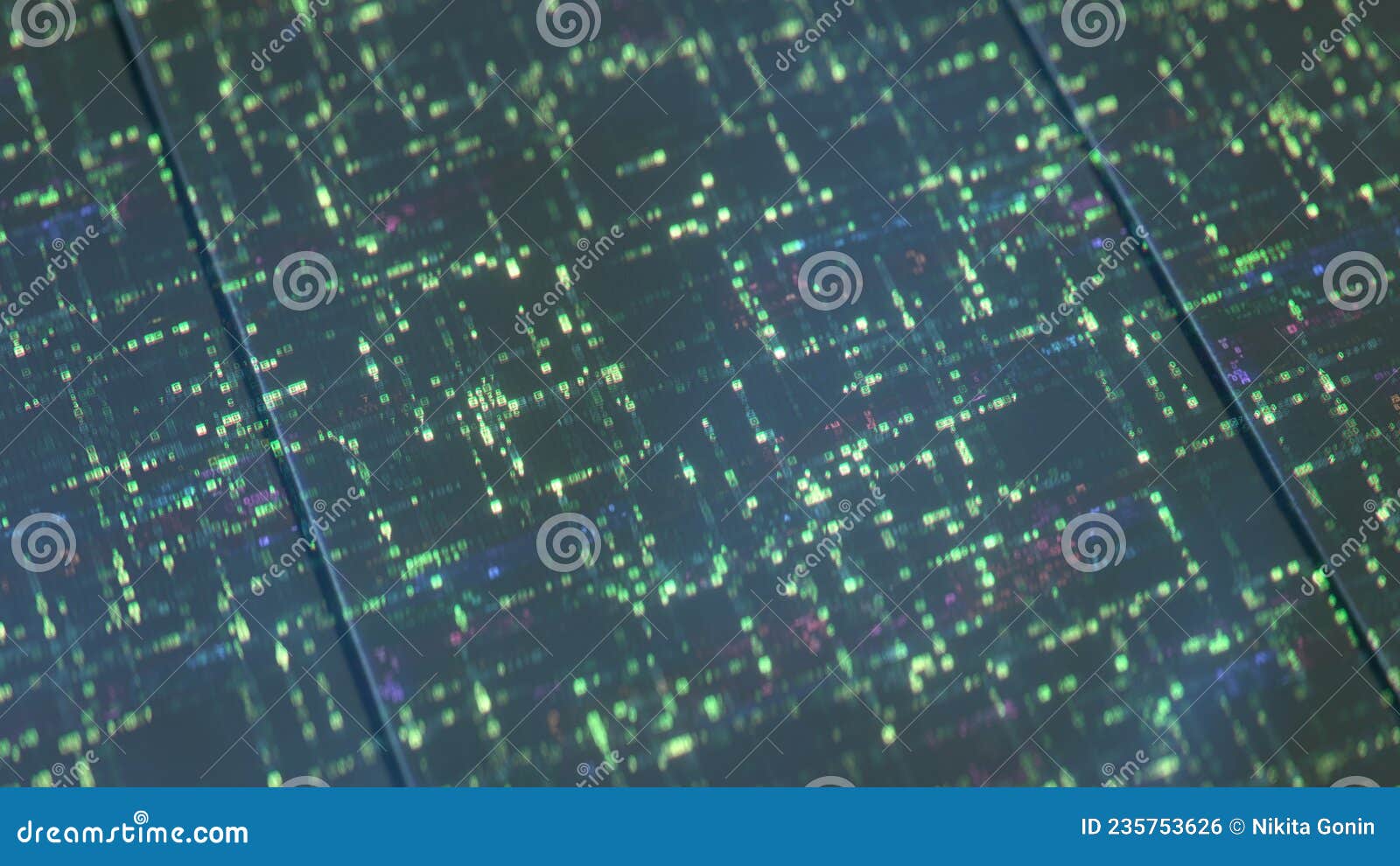 Big Data Sorting Algorithm is Working 3D Render Stock Illustration ...