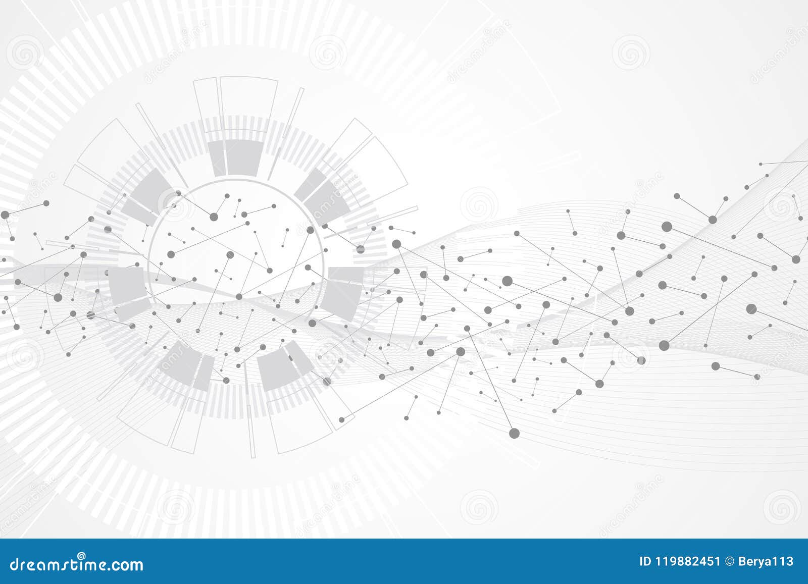 Big Data Visualization. Artificial Intelligence and Machine Learning  Concept Stock Vector - Illustration of concept, compound: 119882451