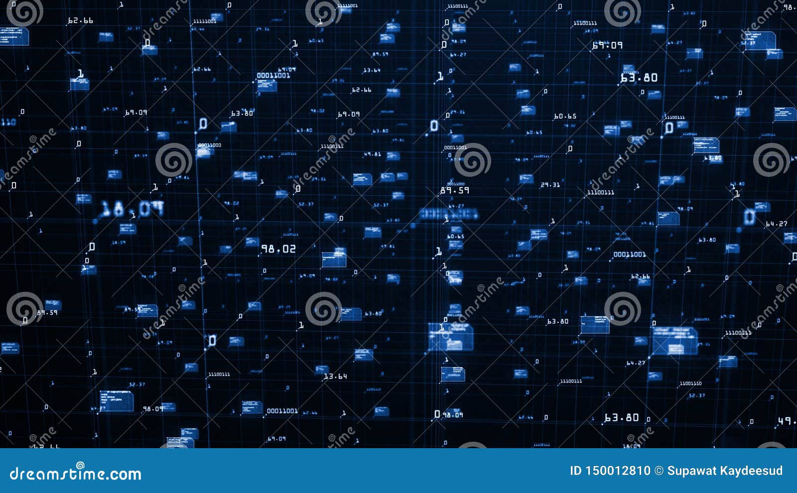 Big Data Visualization Concept. Machine Learning Algorithms. Analysis ...