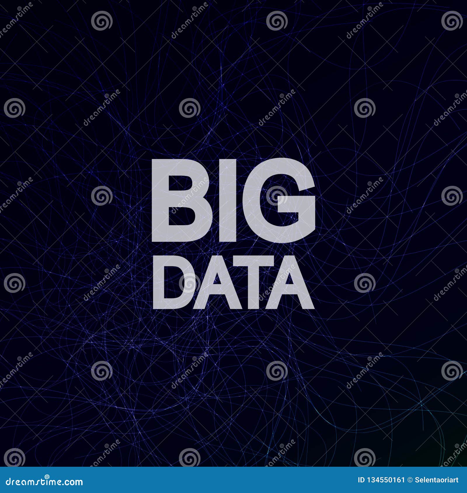 Big Data Visualization. Concept Vector Stock Vector - Illustration of ...
