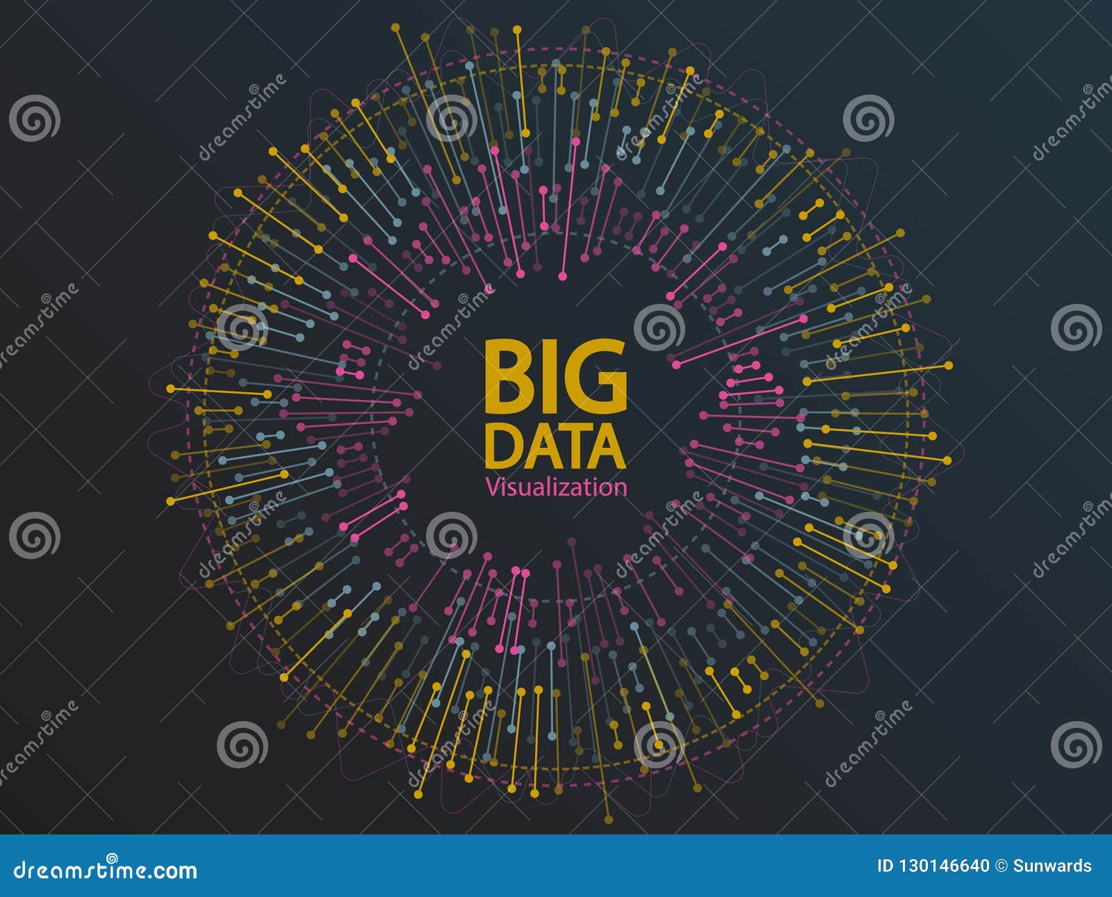 Big Data Visualization Concept Vector Design. Stock Vector ...