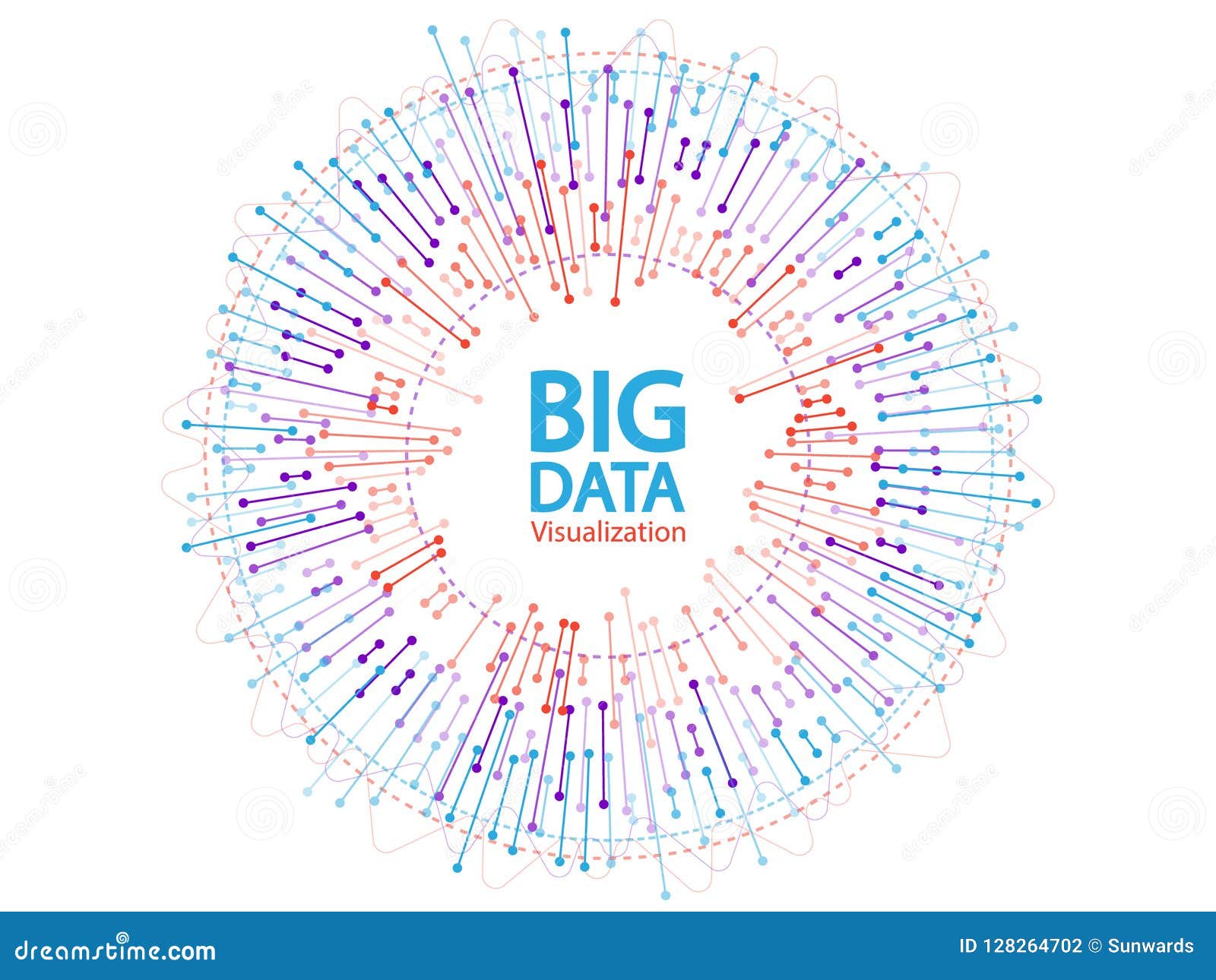 big data visualization concept  .