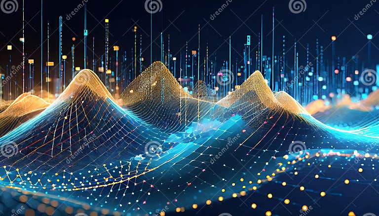 Big Data Visualization. Big Data Information Group Sorting Stock ...
