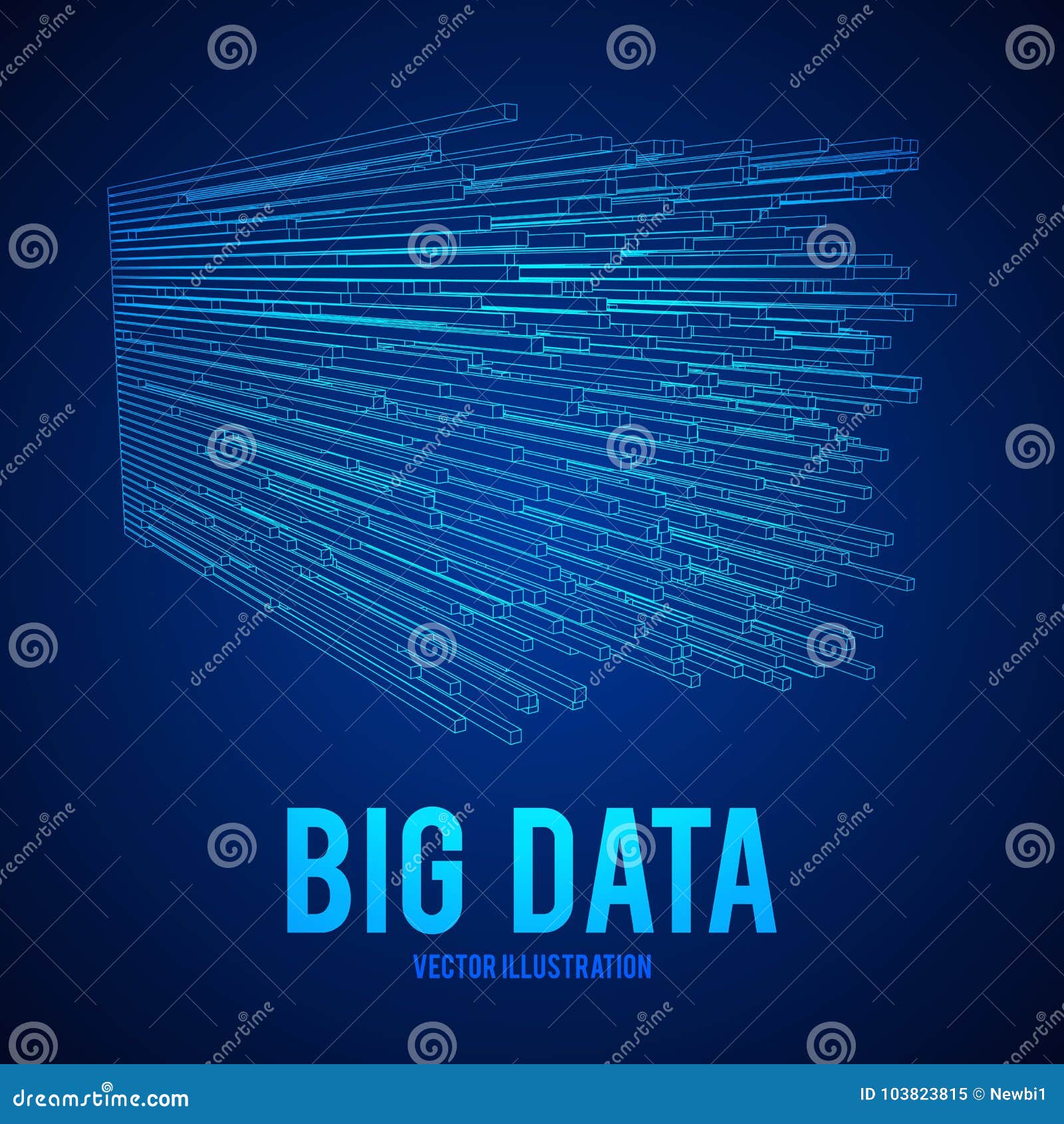 Big Data Visualization Vector Concept Stock Vector - Illustration of ...