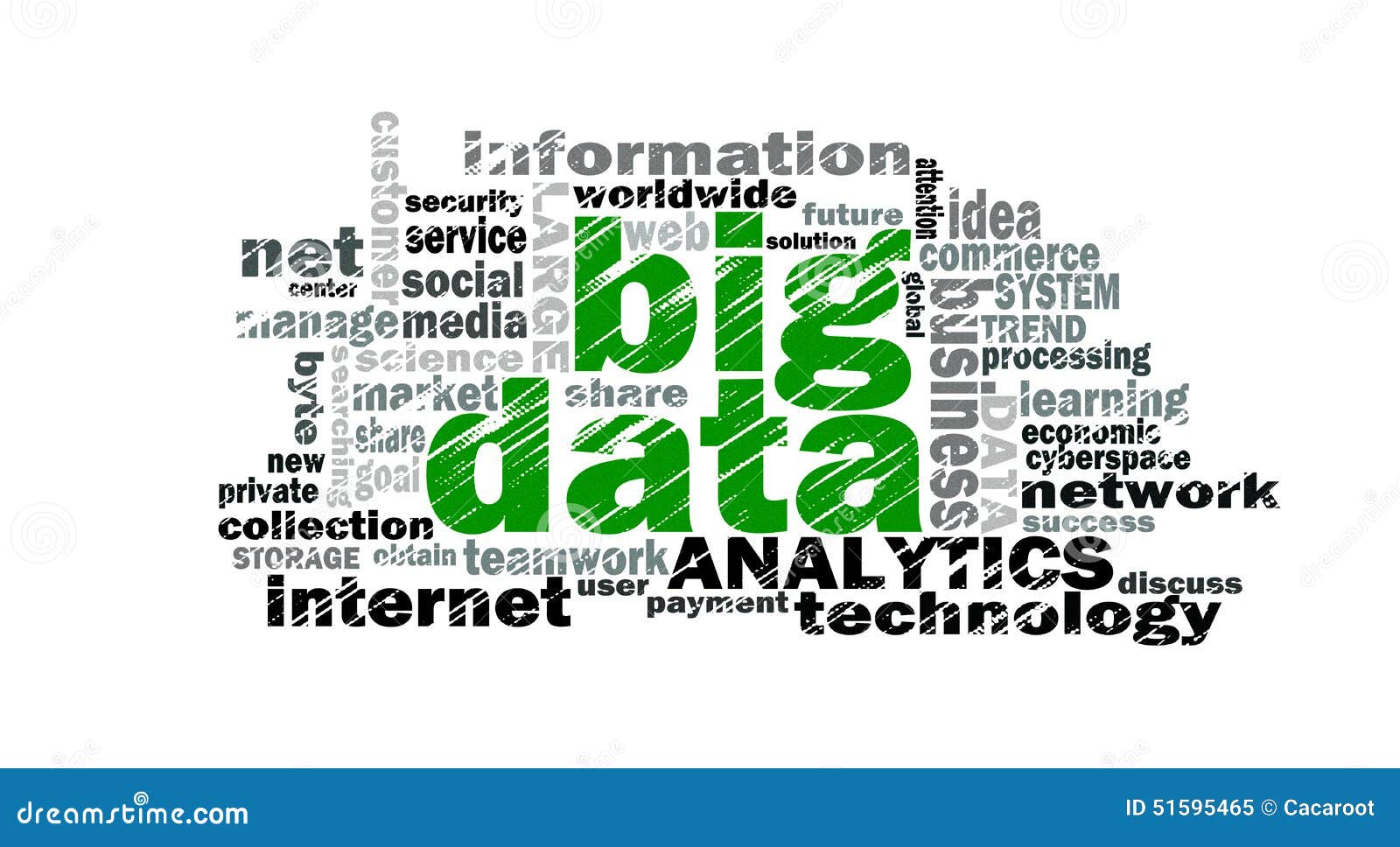 Big data word cloud stock illustration. Illustration of ...