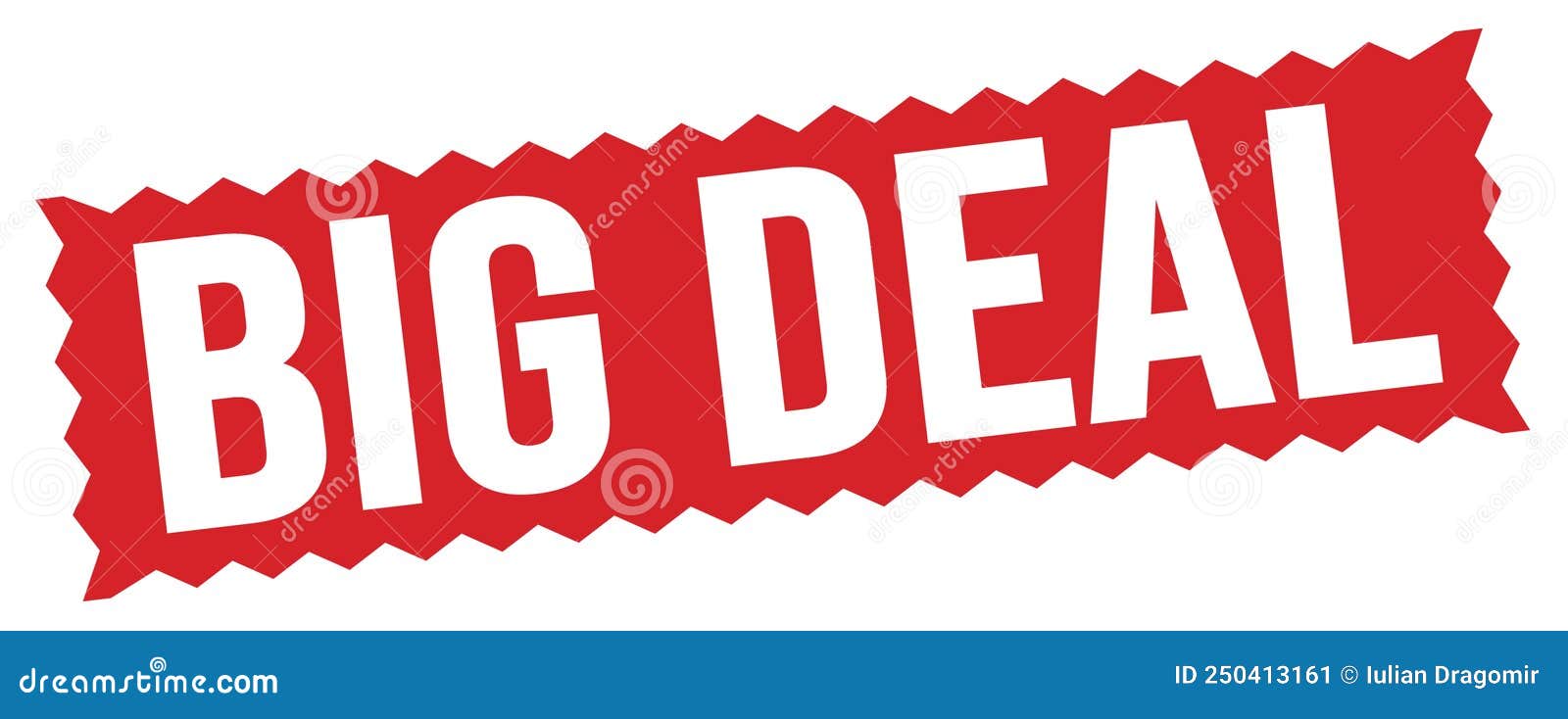 BIG DEAL Text Written on Red Stamp Sign Stock Illustration Illustration of sign, banner 250413161