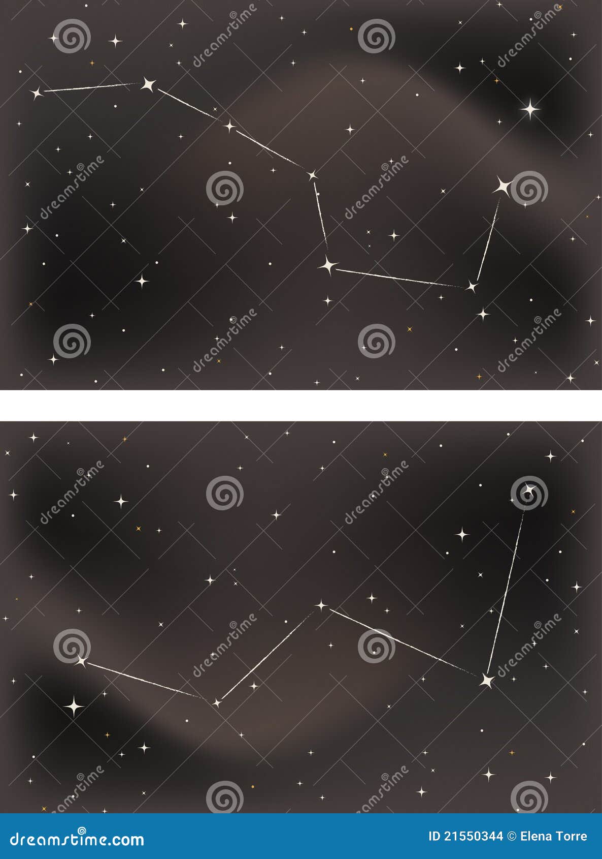the big dipper and cassiopeia