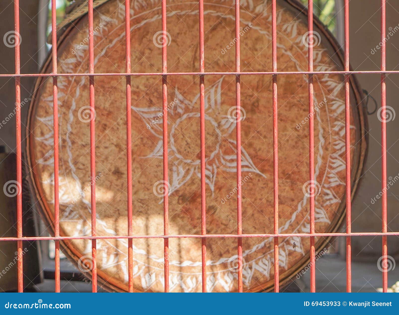 Big Drum in the Buddhist Temple Stock Image Image of asian, original