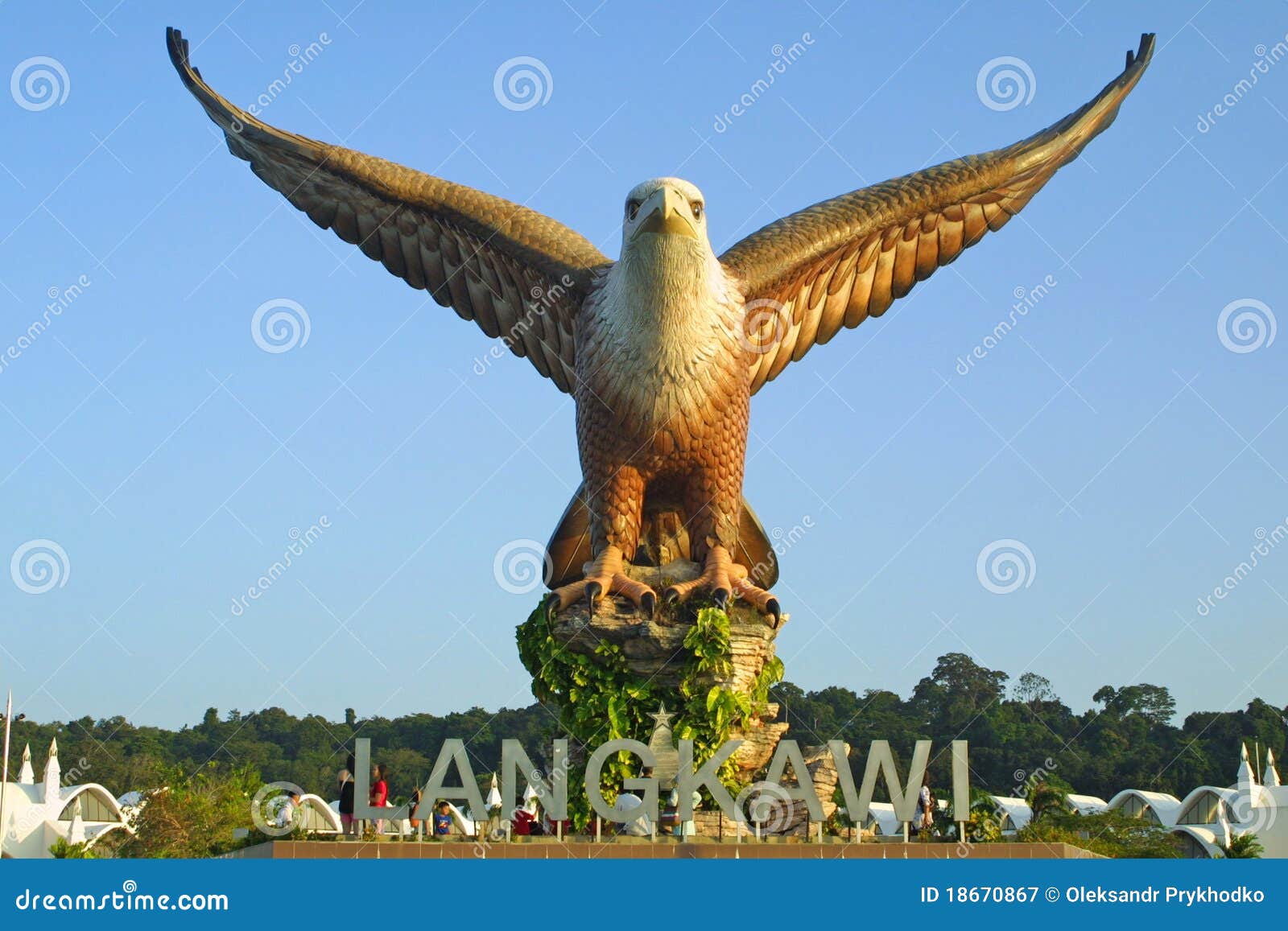 Big Eagle Statue on Langkawi Island Editorial Photography Image of