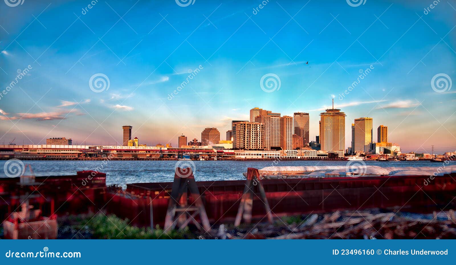 The Big Easy New Orleans La Stock Photo Image of clouds downtown