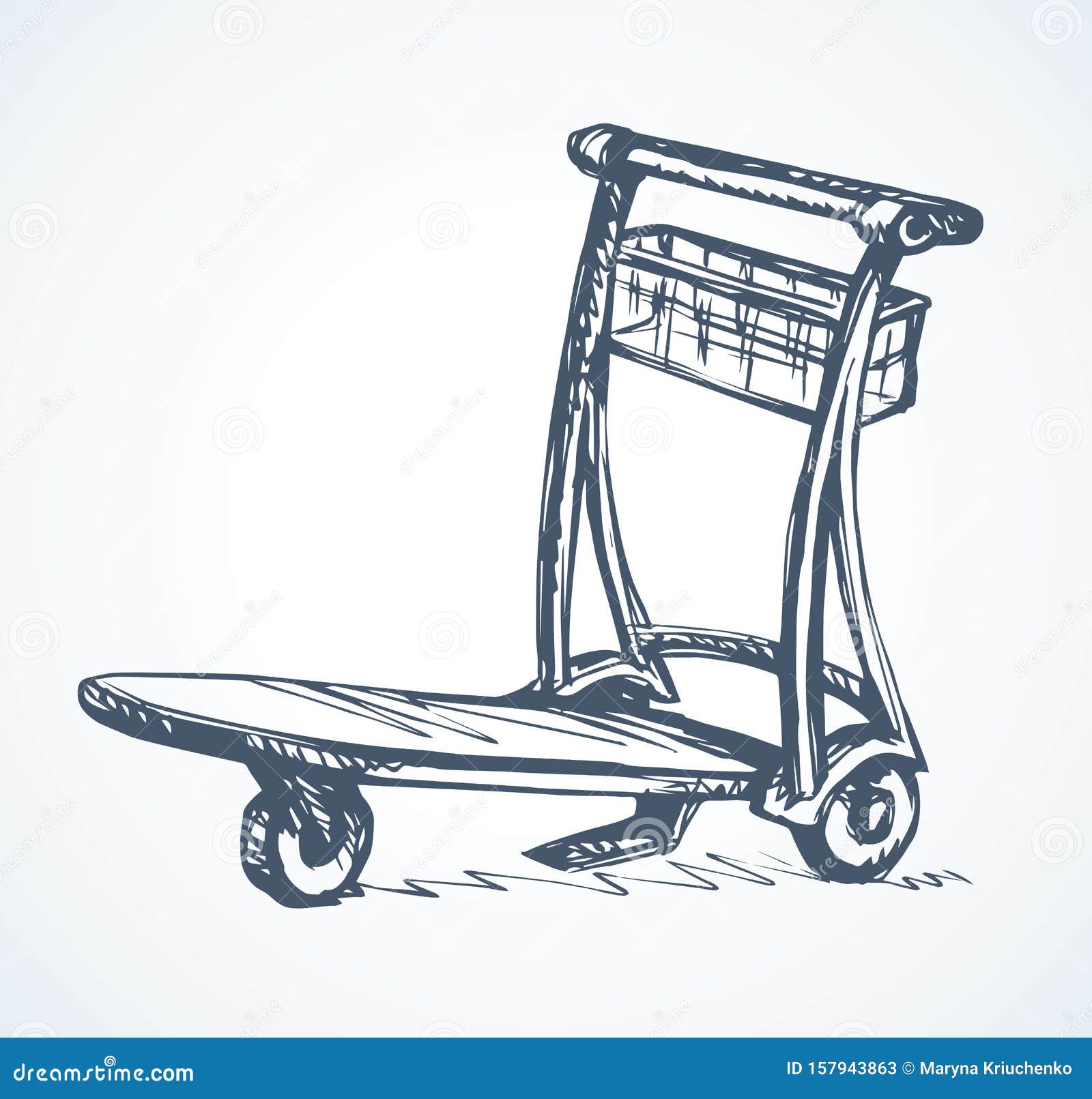 Airport Trolley. Vector Drawing Stock Vector - Illustration of cart, drawing: 157943863 Airport Trolley. Vector Drawing Stock Vector - Illustration of cart, drawing: 157943863