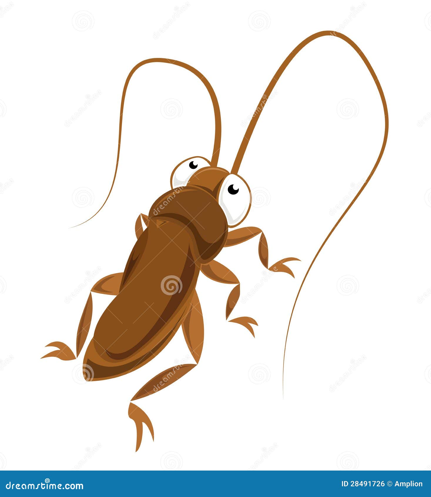 Big-eyed cockroach stock vector. Illustration of american - 28491726