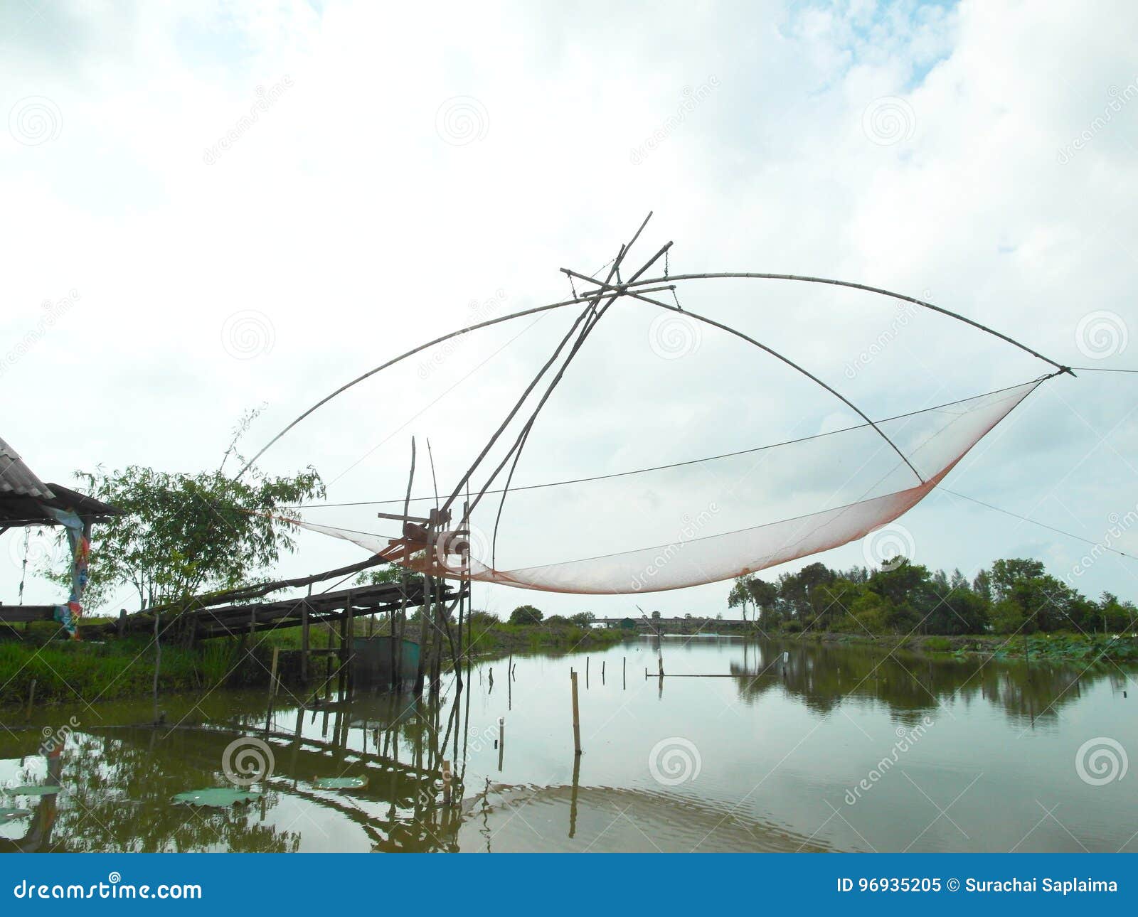 Big fish trap stock image. Image of animals, fish, asia - 96935205