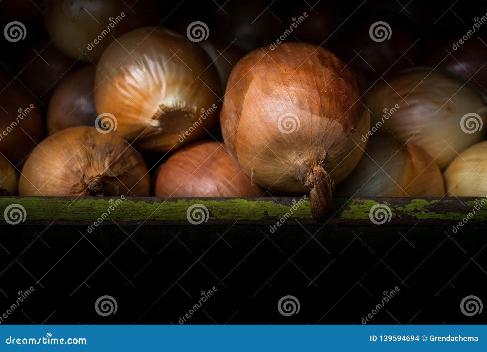 Big Fresh Gold Onion, Food Spices and Ingredients Stock Photo Image