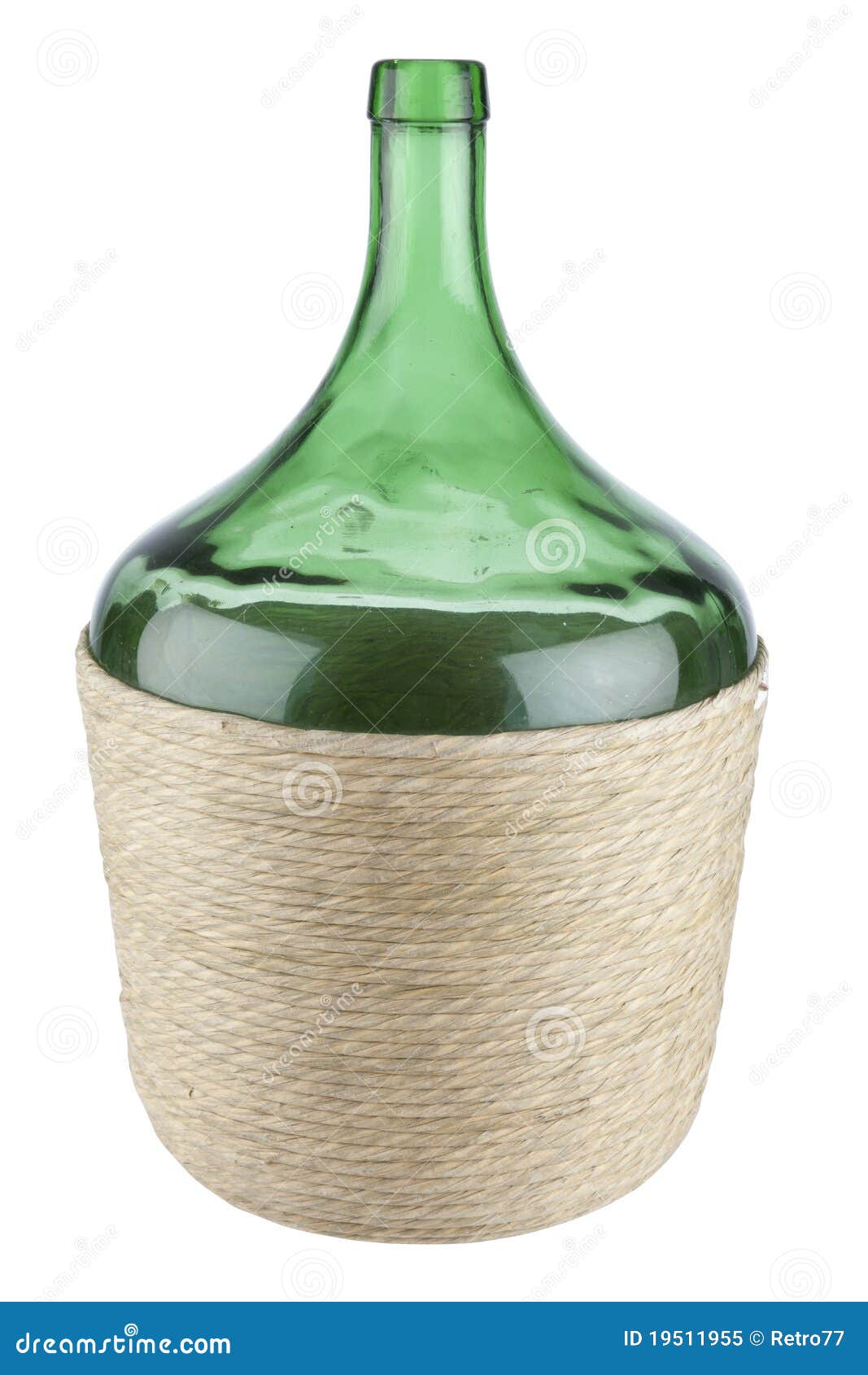 Download Big Green Glass Wine Bottle Stock Image Image Of Green Empty 19511955 Yellowimages Mockups