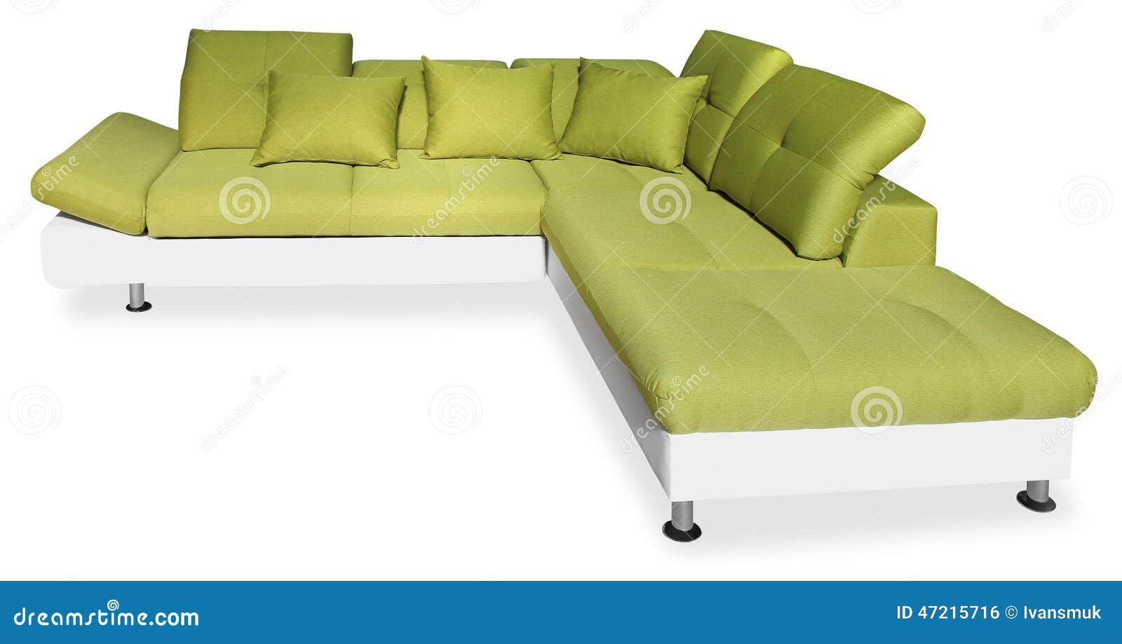 Big green sofa stock photo. Image of classical, cushion 47215716