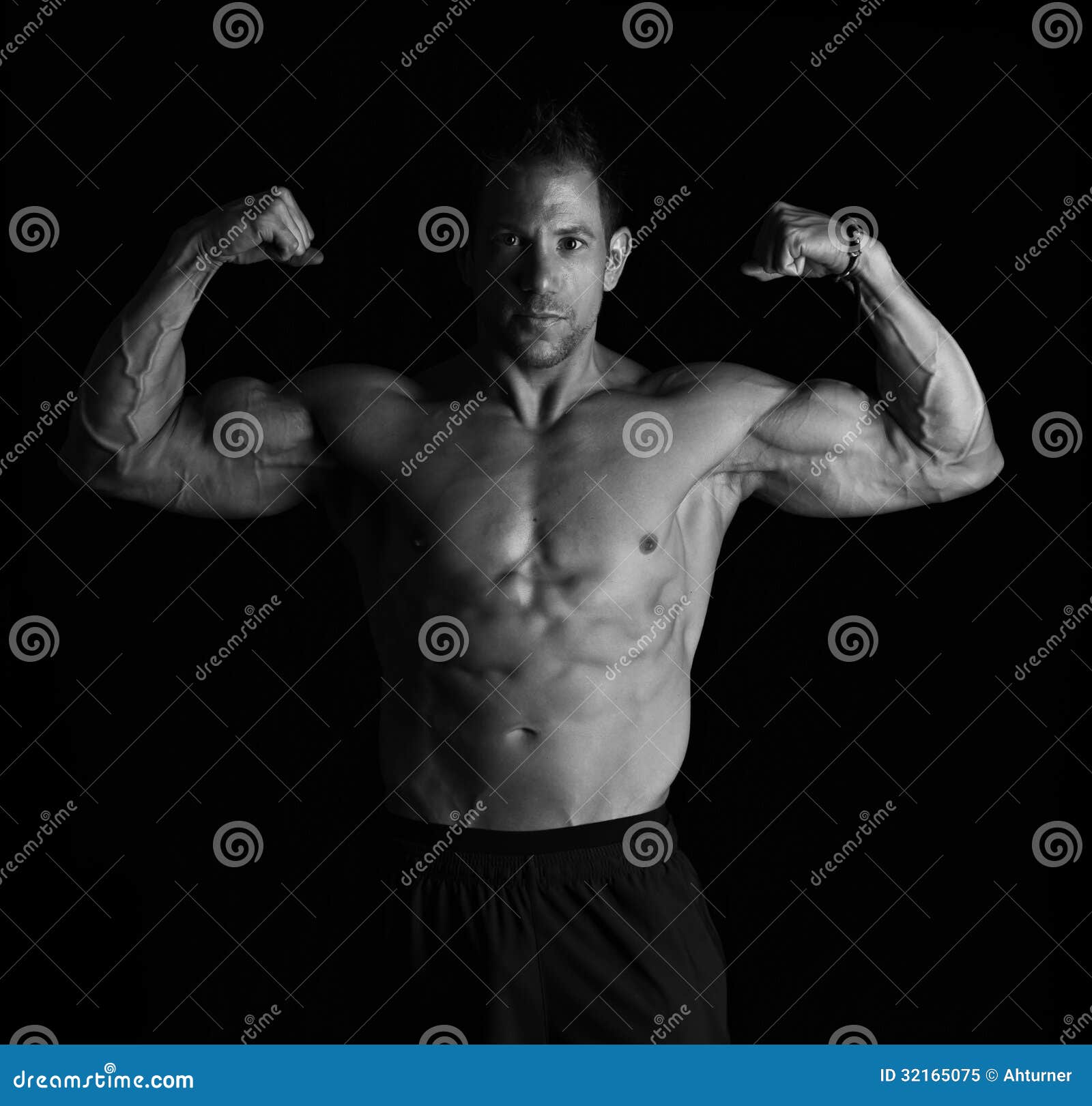 Big Guns stock image. Image of athletic, flexing, attractive - 32165075