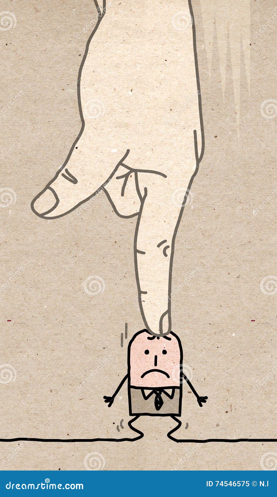 Big hand - under pressure stock illustration. Illustration of human - 74546575 Big hand - under pressure stock illustration. Illustration of human - 74546575